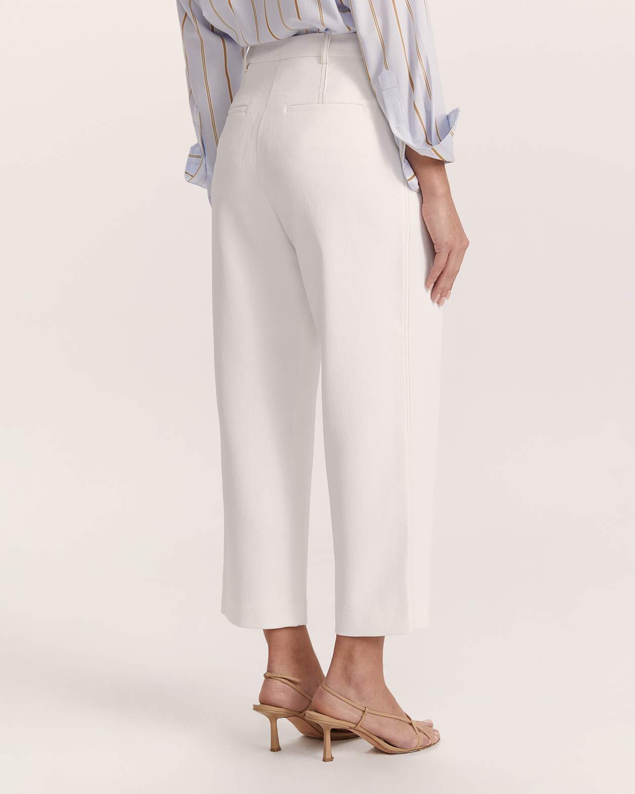 Dharma Tuck Front Culotte in ALABASTER