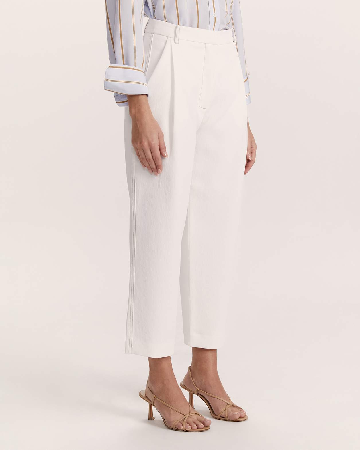 Dharma Tuck Front Culotte in ALABASTER