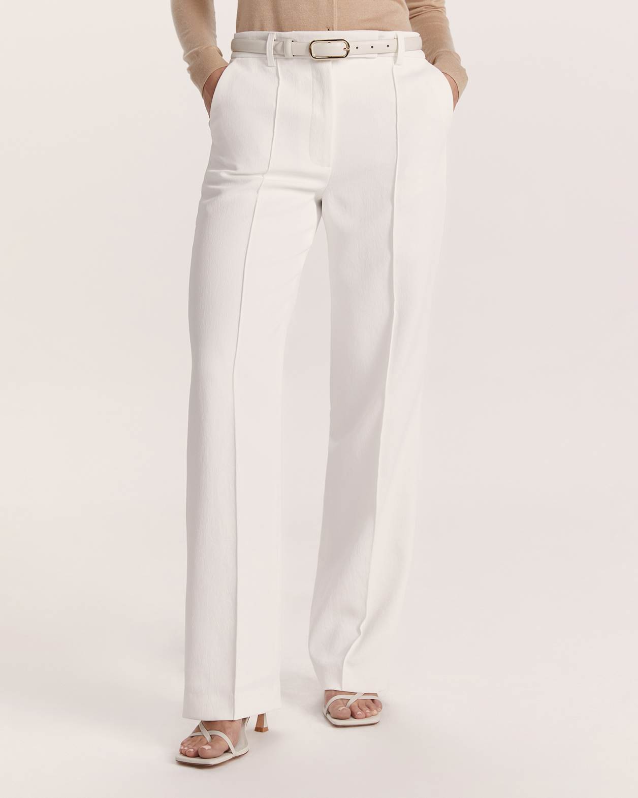 Dharma Wide Leg Pant in ALABASTER