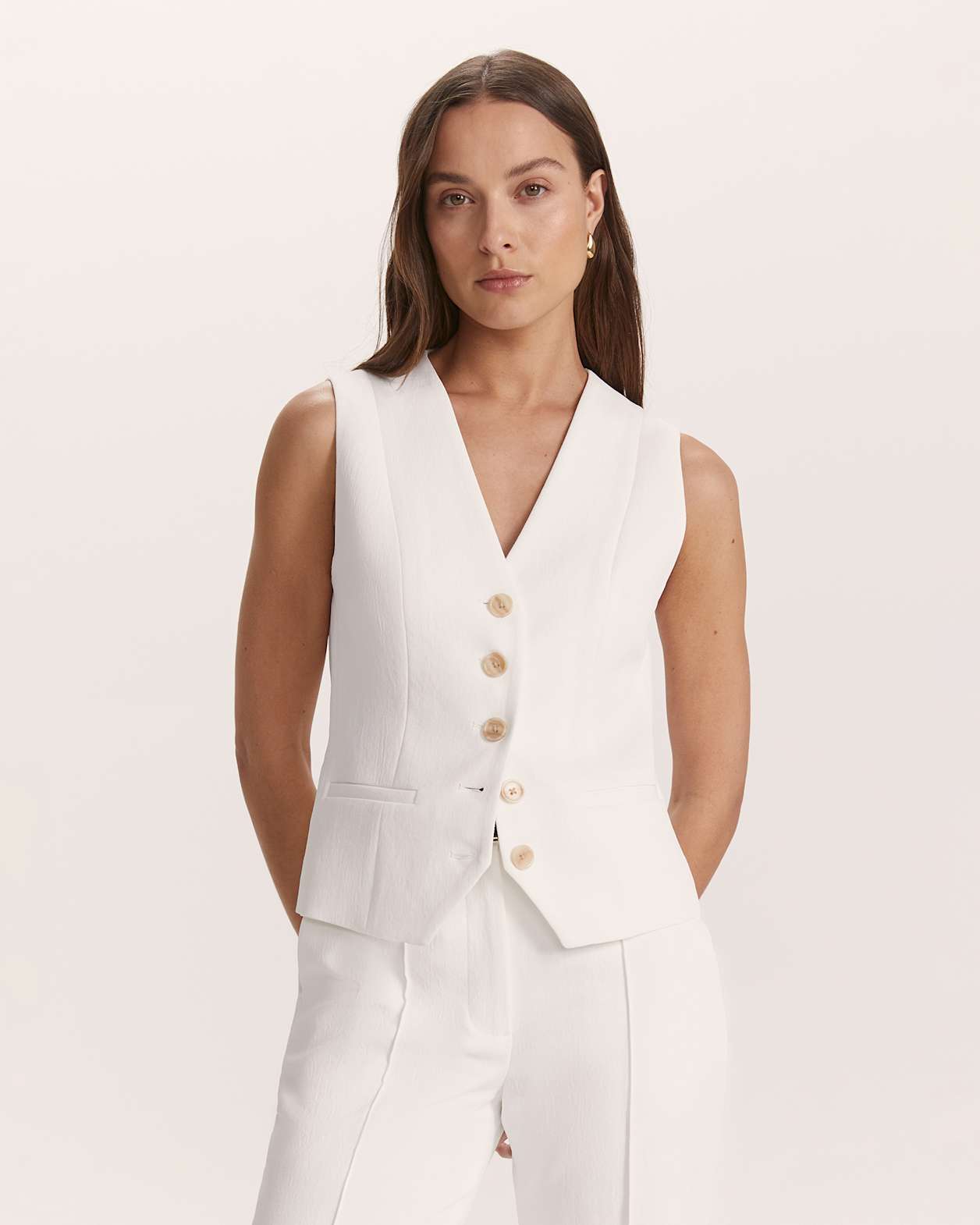 Dharma Vest in ALABASTER