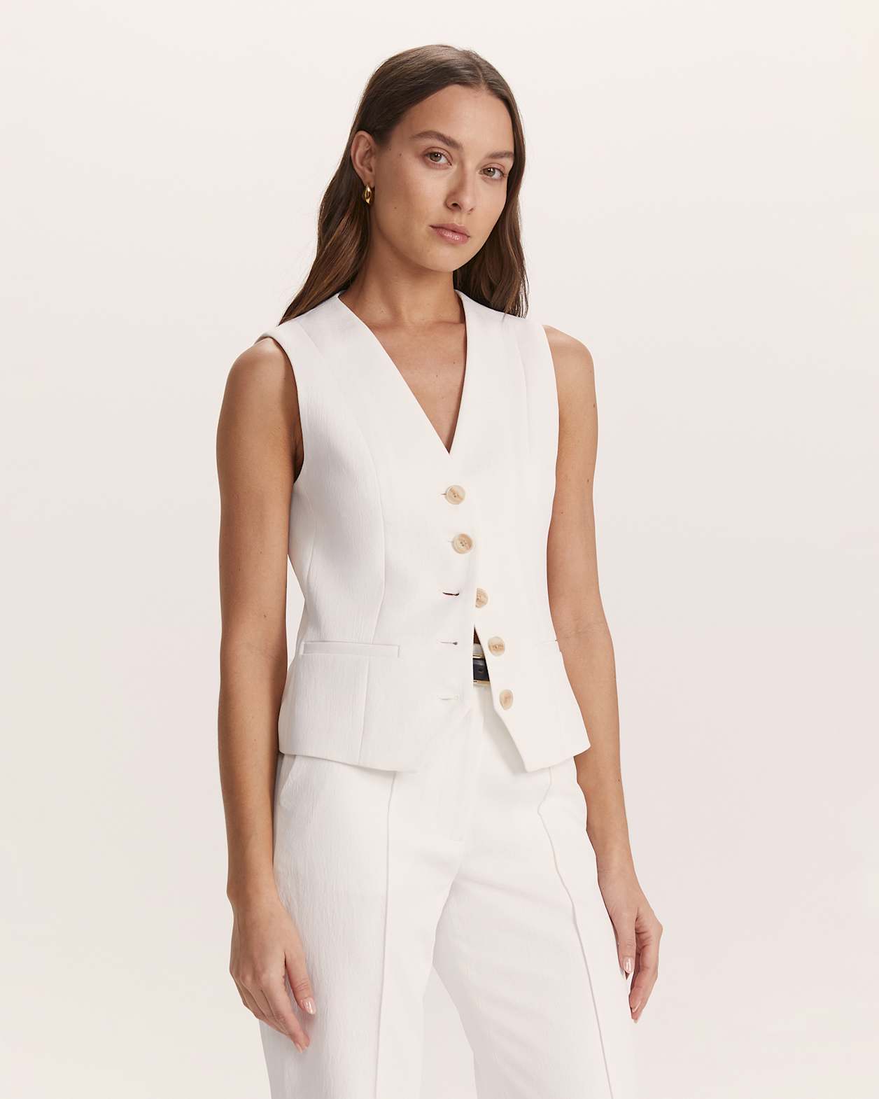 Dharma Vest in ALABASTER