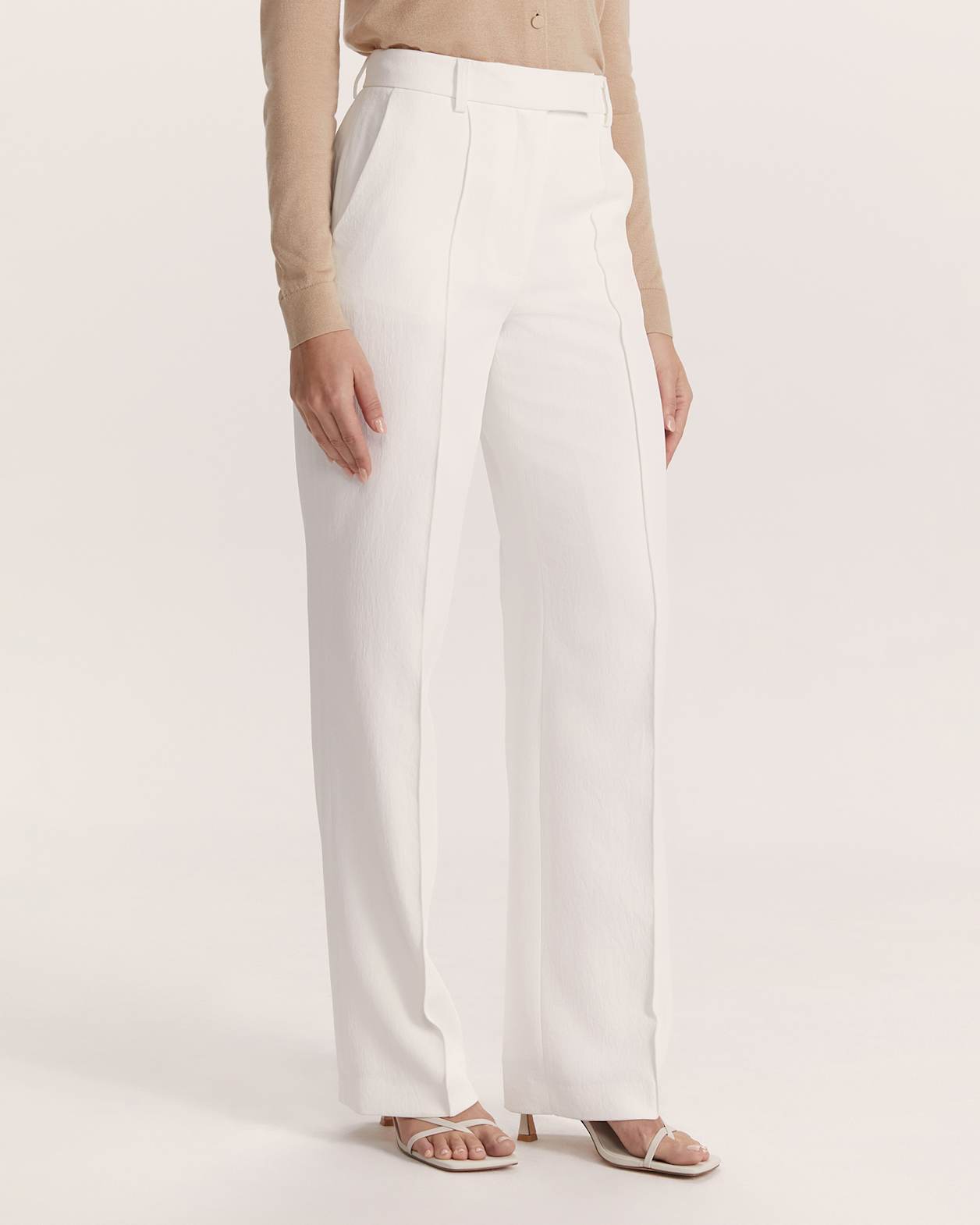 Dharma Wide Leg Pant in ALABASTER