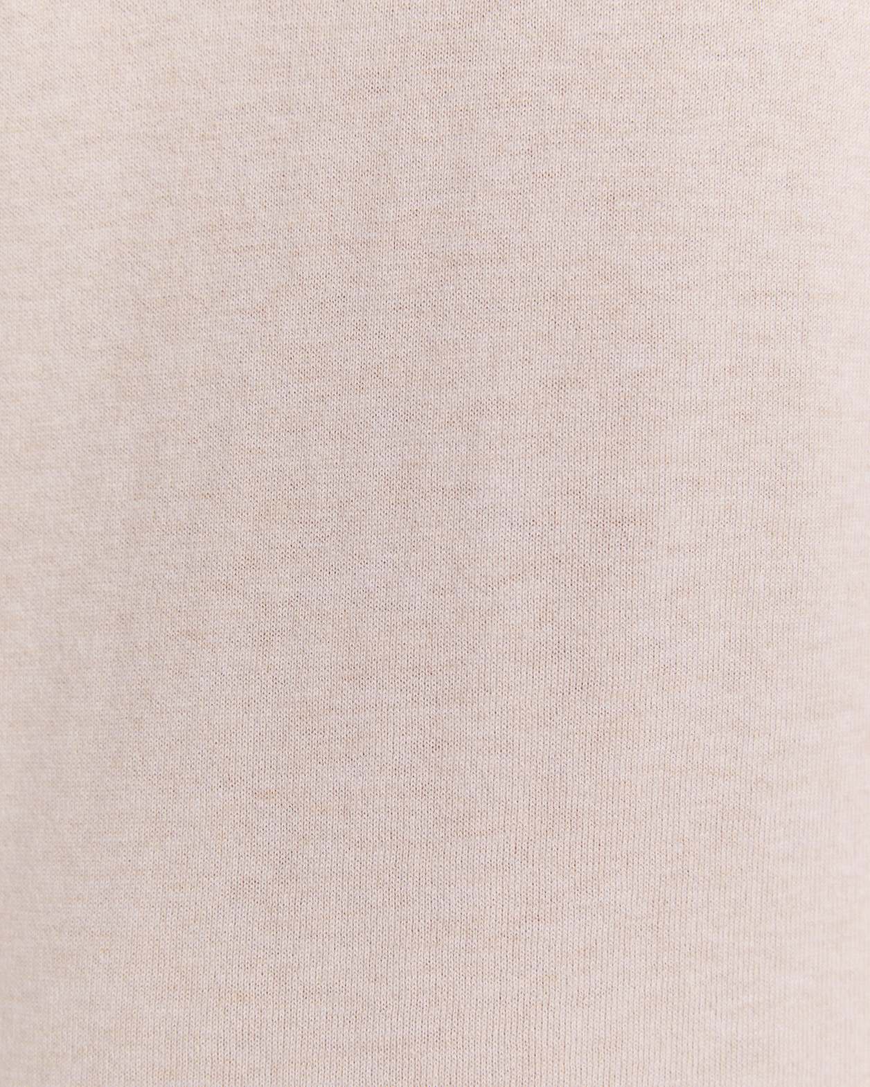 Miramar Cotton Wool Knit Polo in OATMEAL