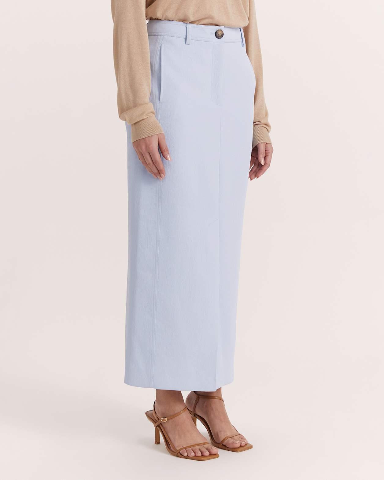 Dharma Midi Skirt in LIGHT BLUE