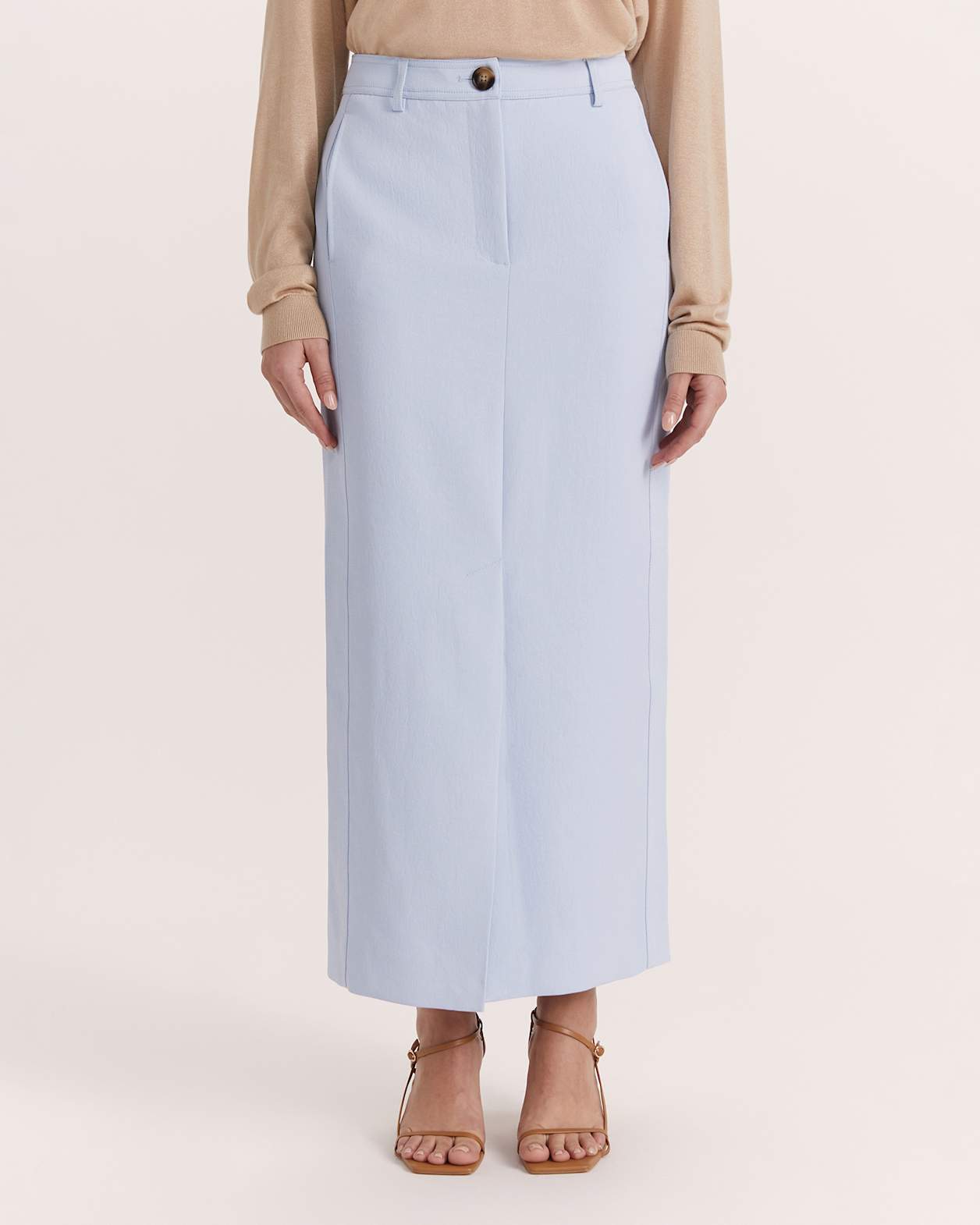 Dharma Midi Skirt in LIGHT BLUE