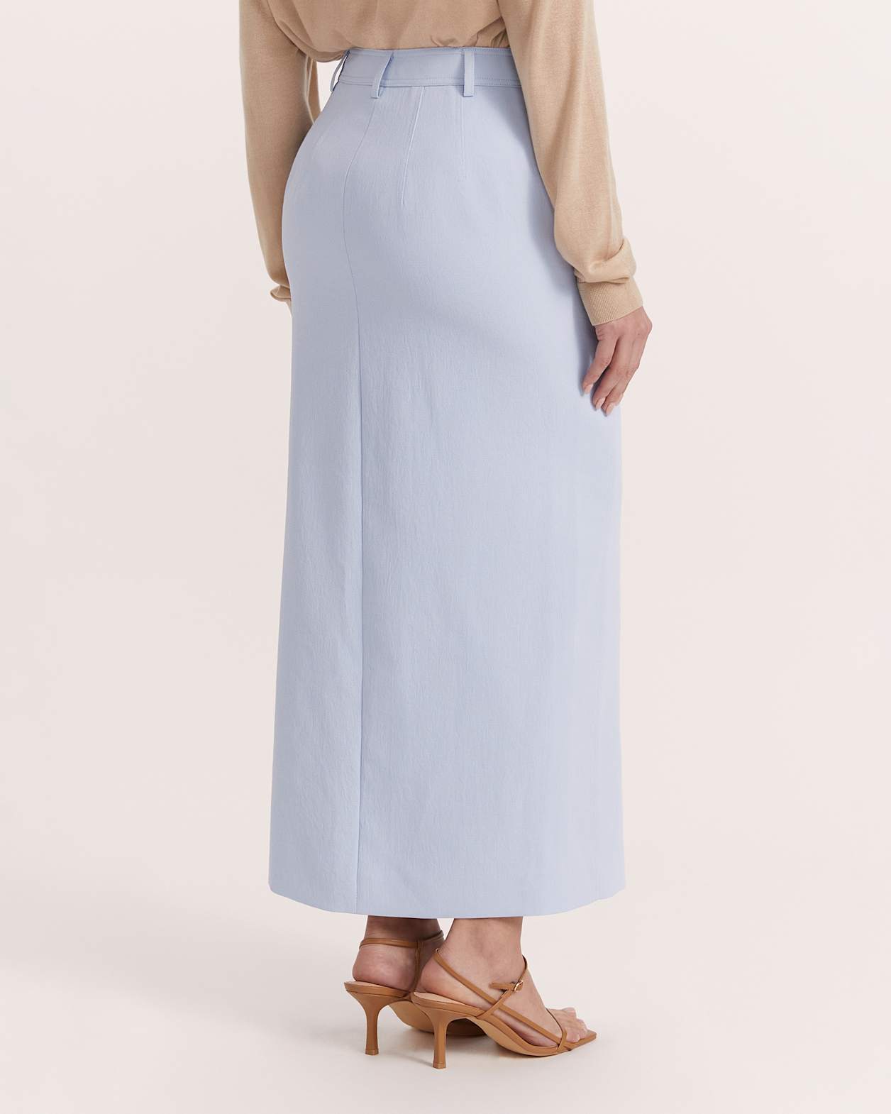 Dharma Midi Skirt in LIGHT BLUE