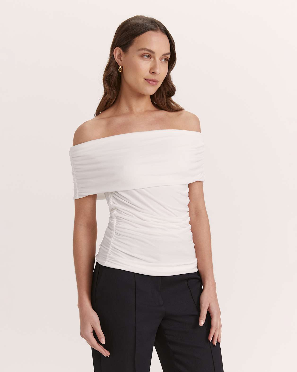 Ira Off Shoulder Top in IVORY