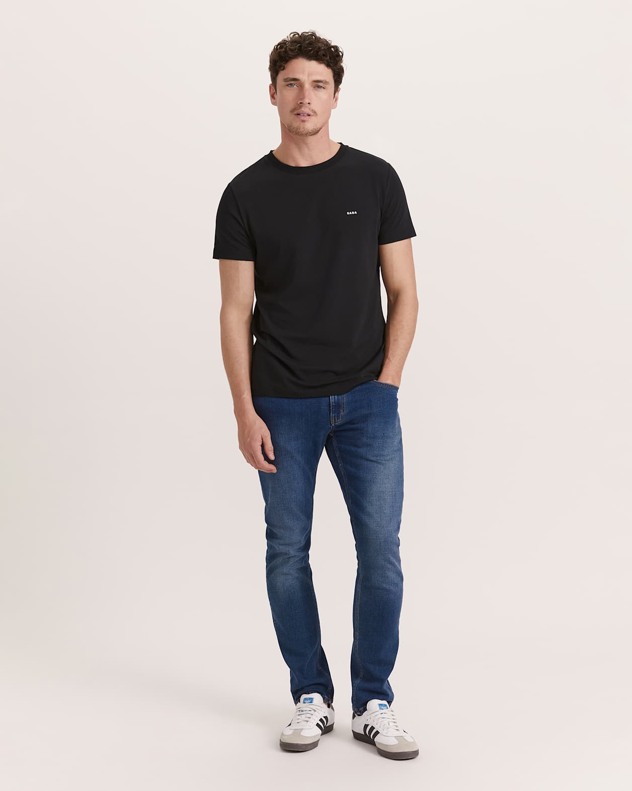 Oscar Stretch Tee in BLACK