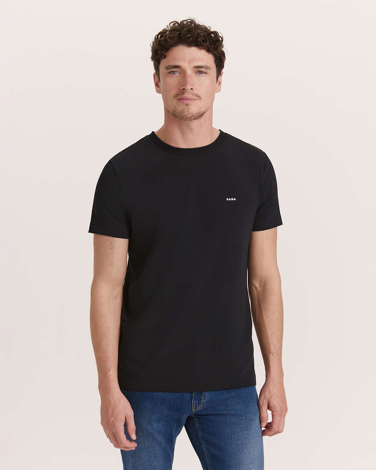 Oscar Stretch Tee in BLACK