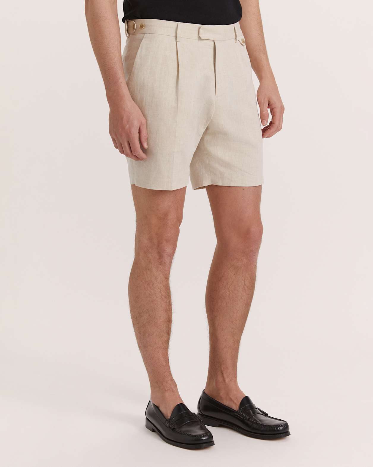 Elias Pleat Front Short in OATMEAL