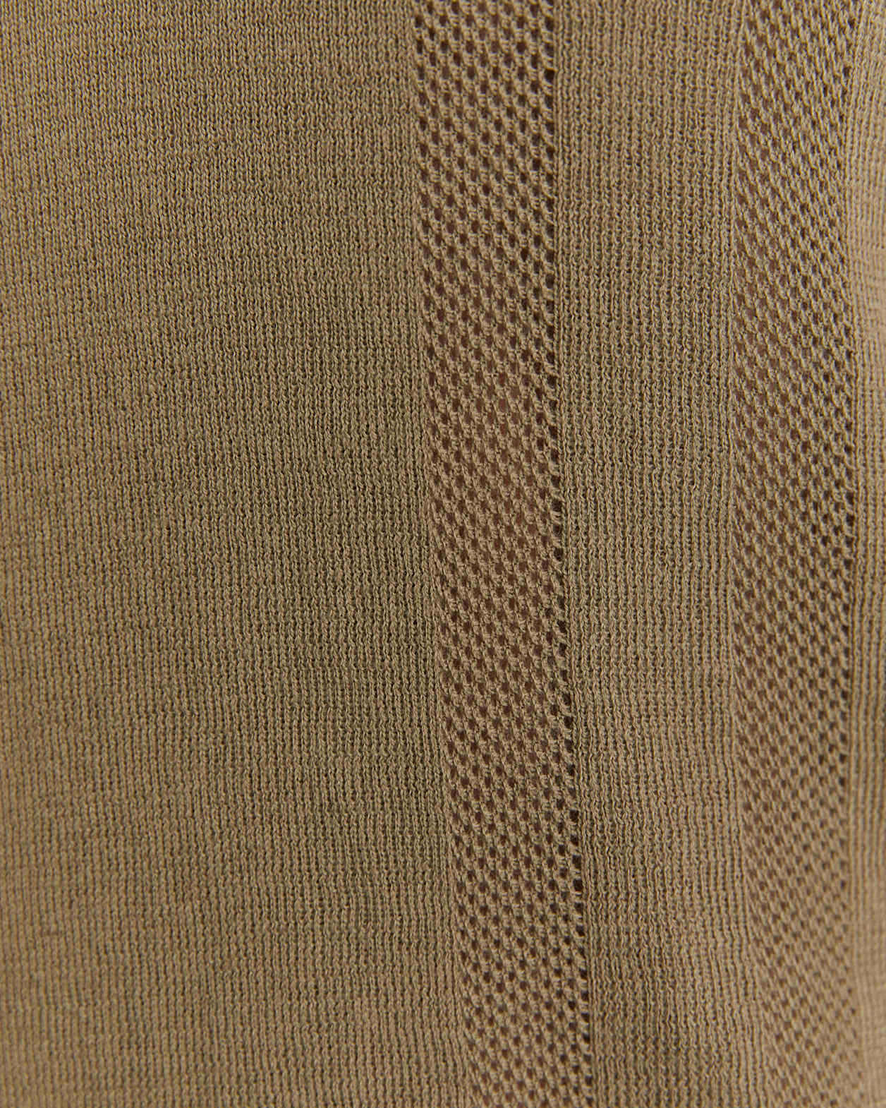 Evans Cotton Textured Knit Polo in KHAKI