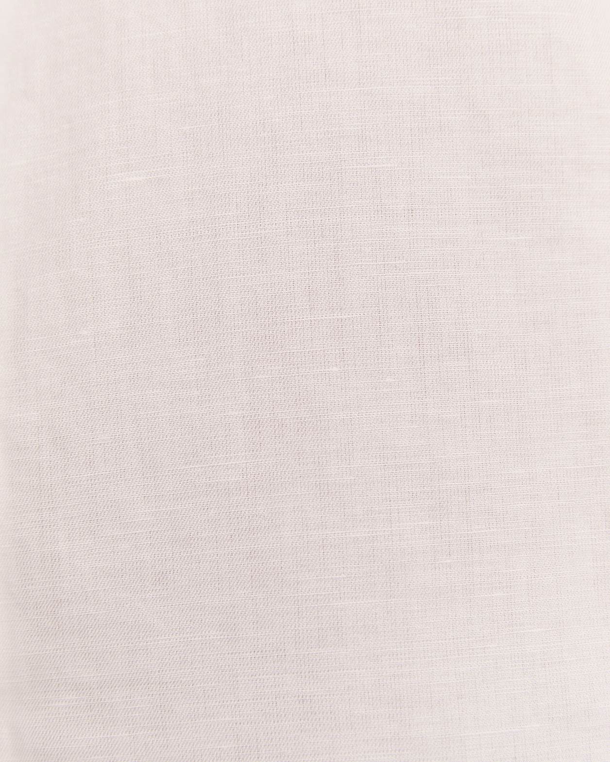Reeves Long Sleeve Classic Linen Cotton Shirt in IVORY