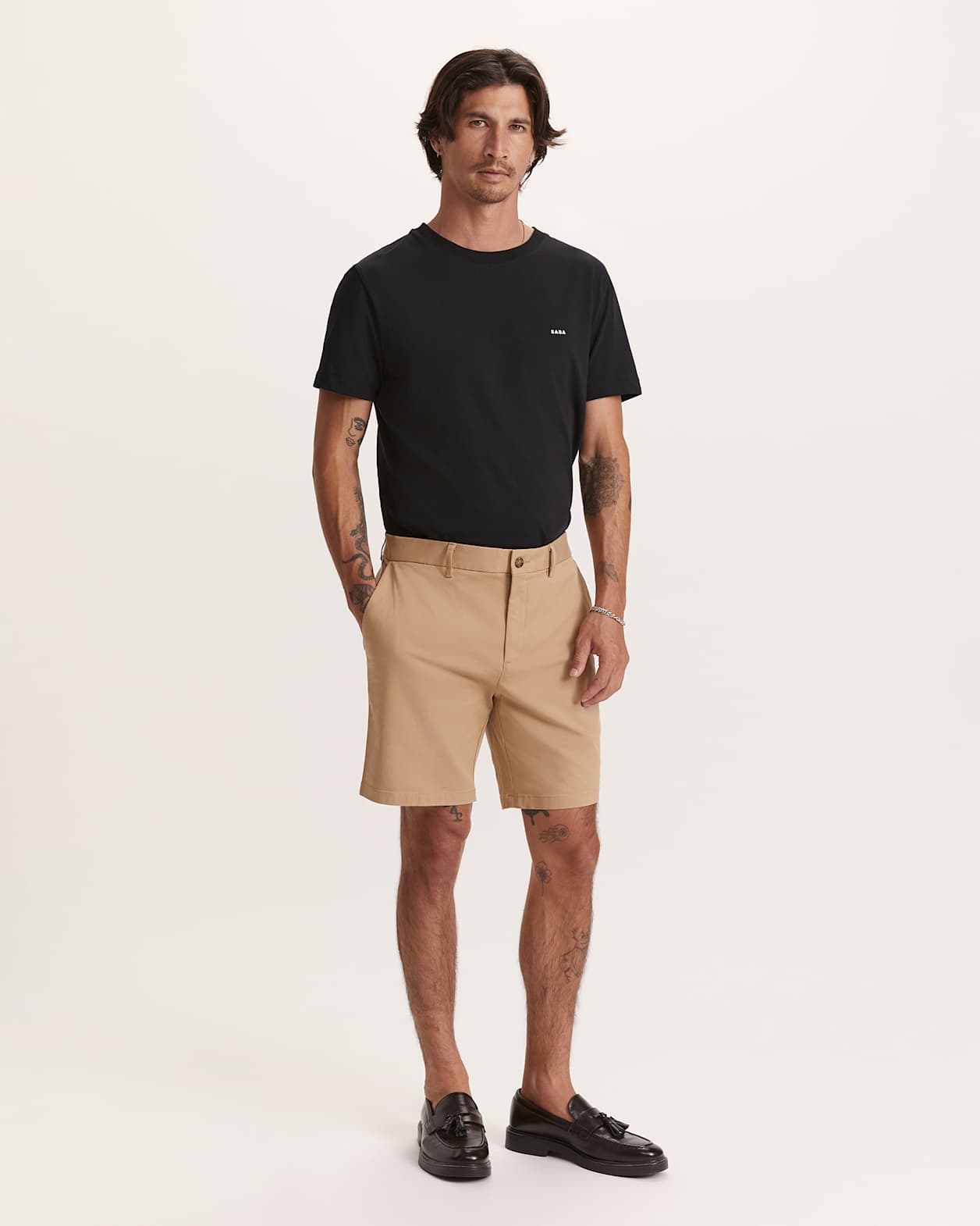 Mills Stretch Short in SAND