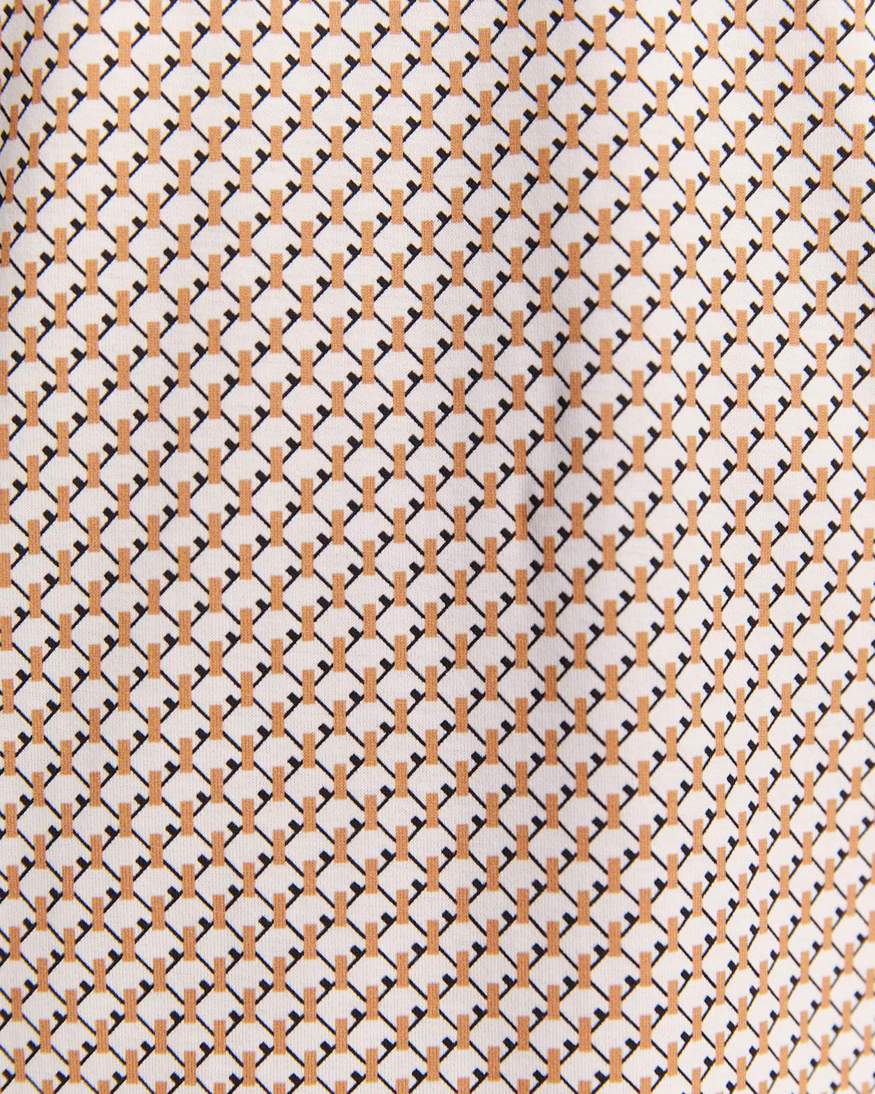 Bale Print Polo in TAN