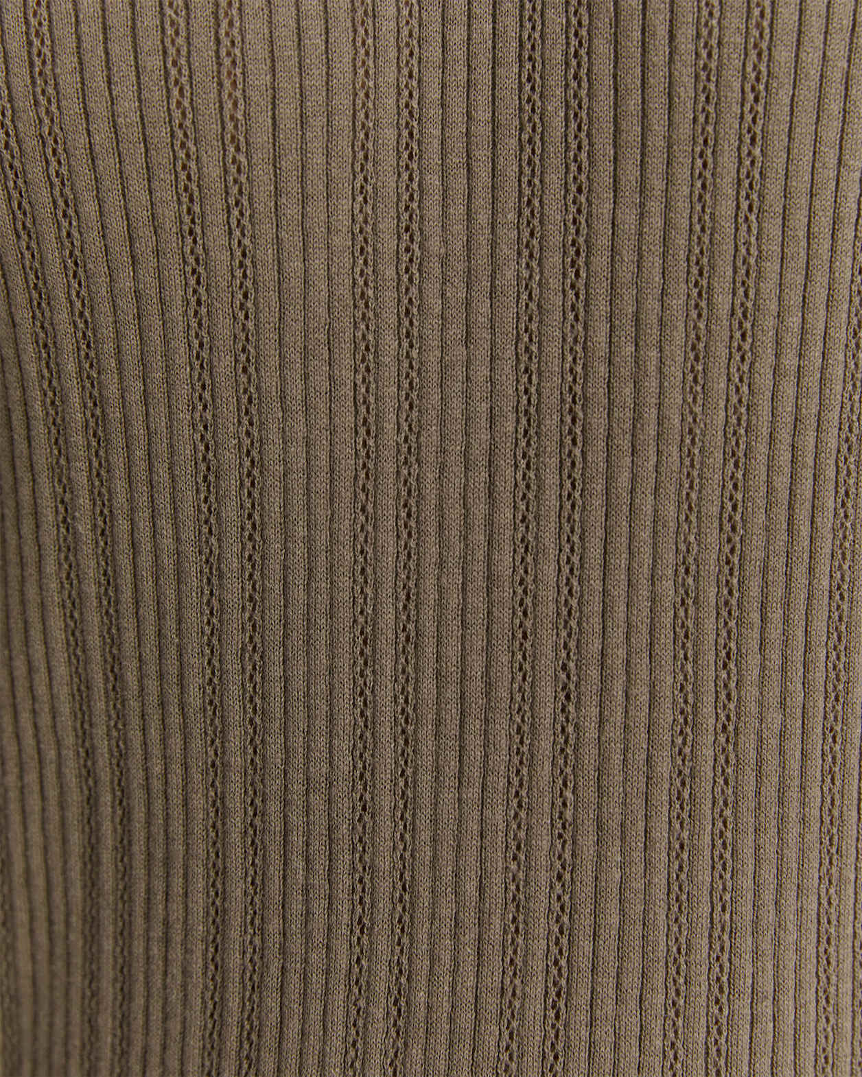 Nelson Linen Cotton Knit Polo in KHAKI