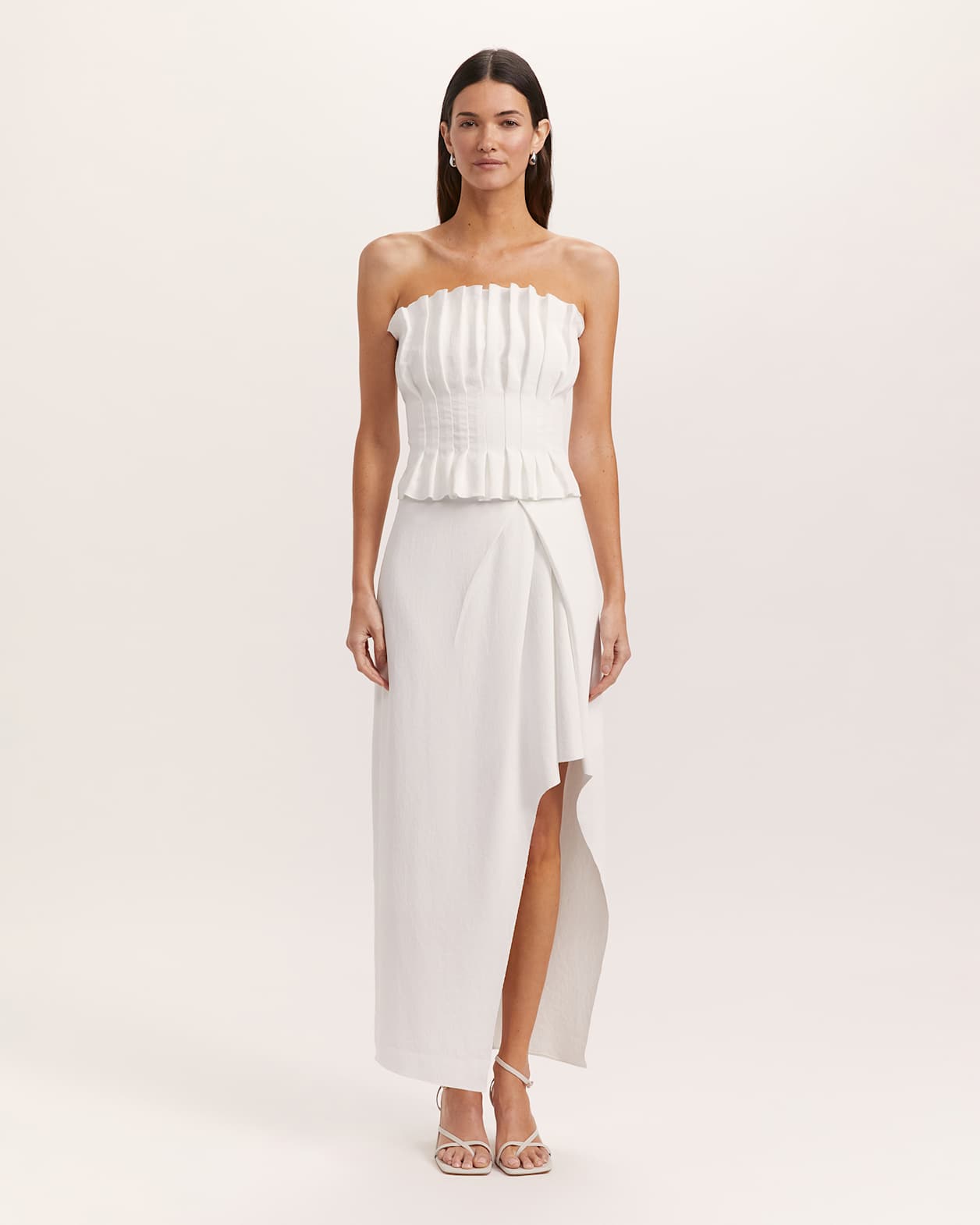 Dharma Asymmetrical Skirt in ALABASTER