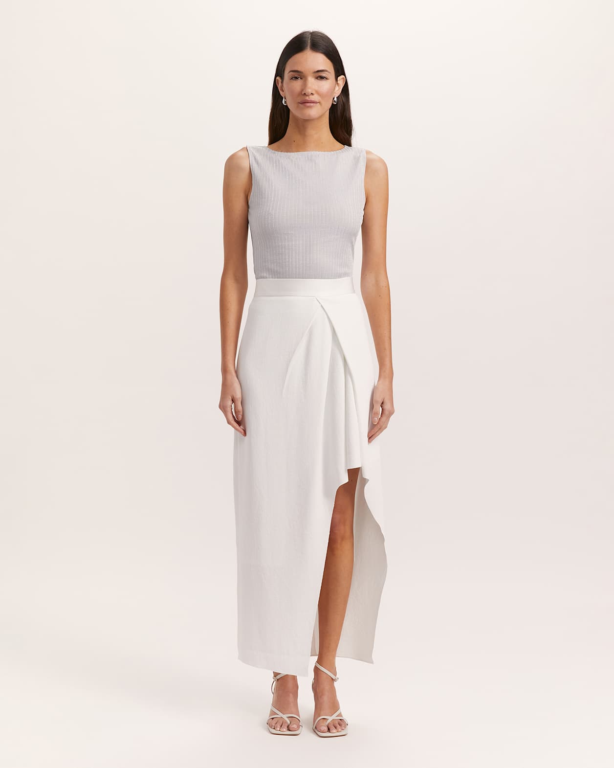 Dharma Asymmetrical Skirt in ALABASTER