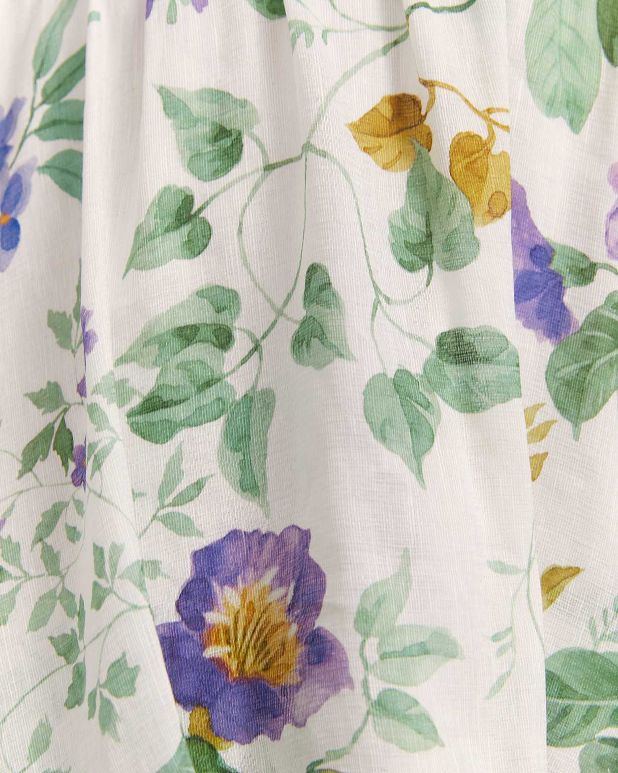Wildflower Linen Silk Maxi Skirt in MULTI