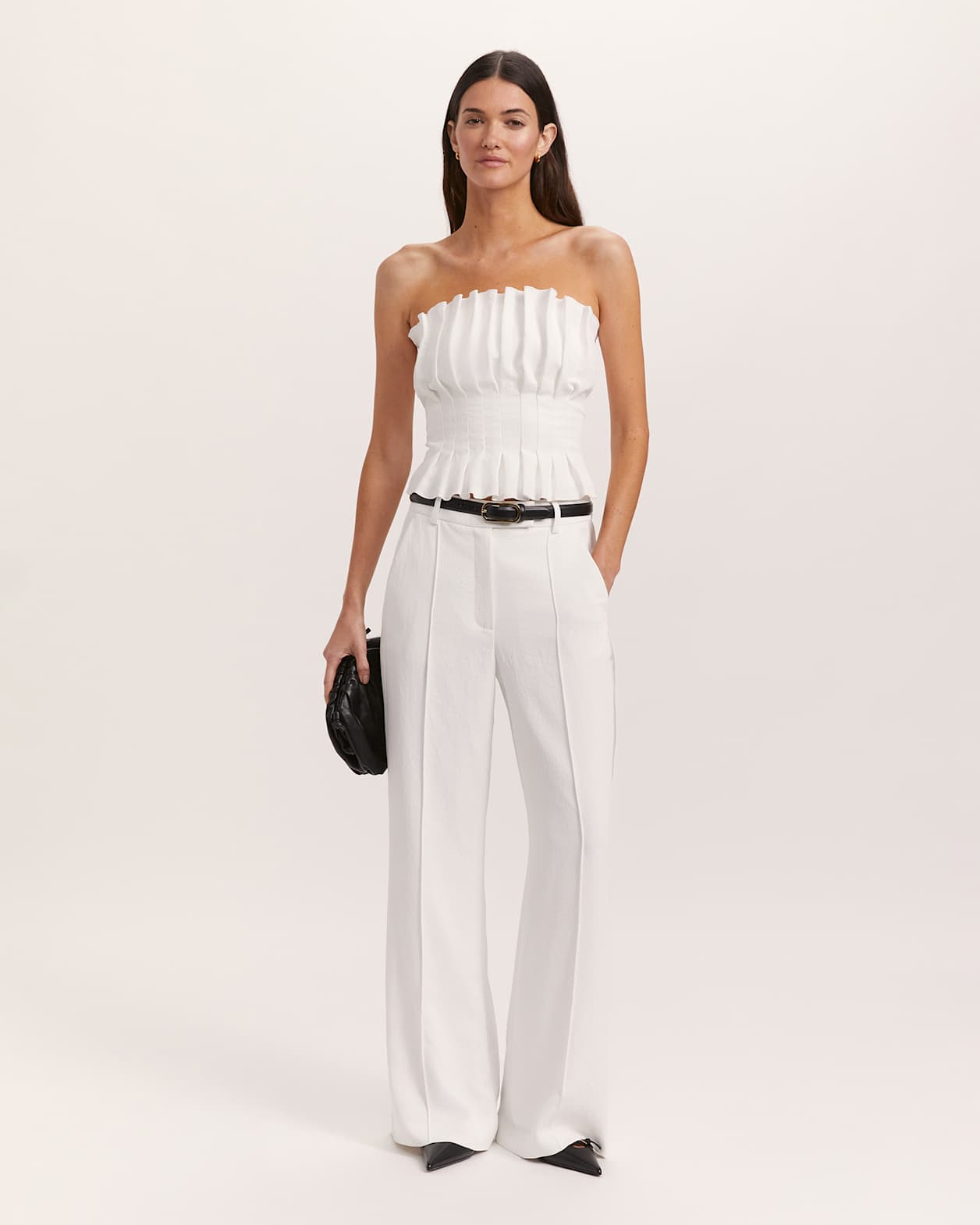 Dharma Tuck Detail Bodice in ALABASTER