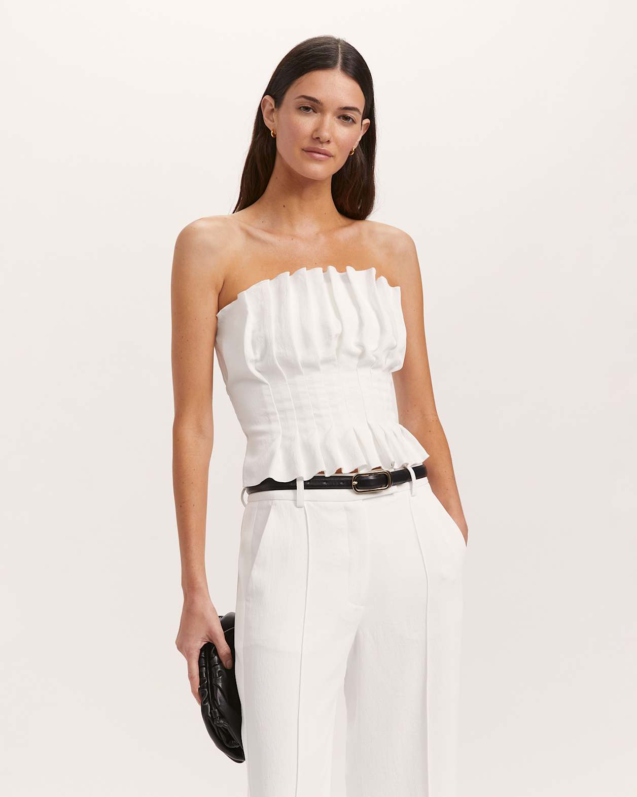 Dharma Tuck Detail Bodice in ALABASTER