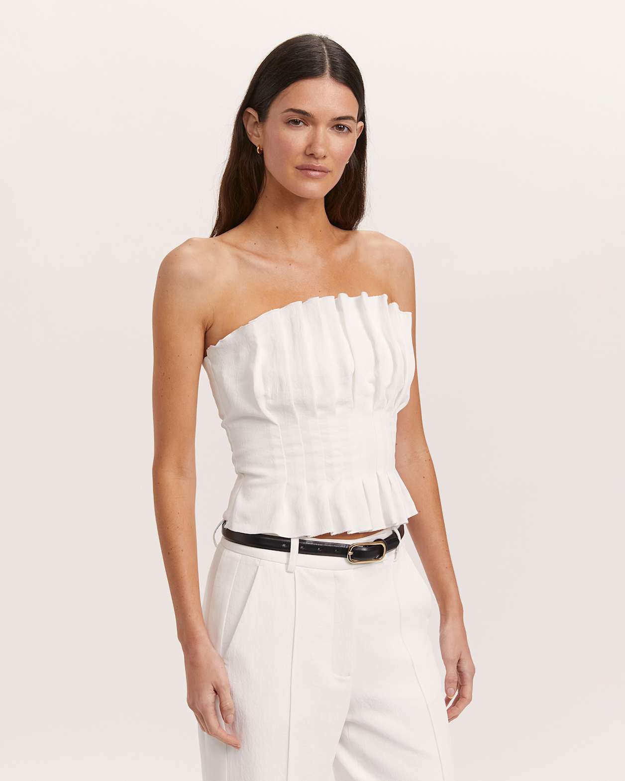 Dharma Tuck Detail Bodice in ALABASTER