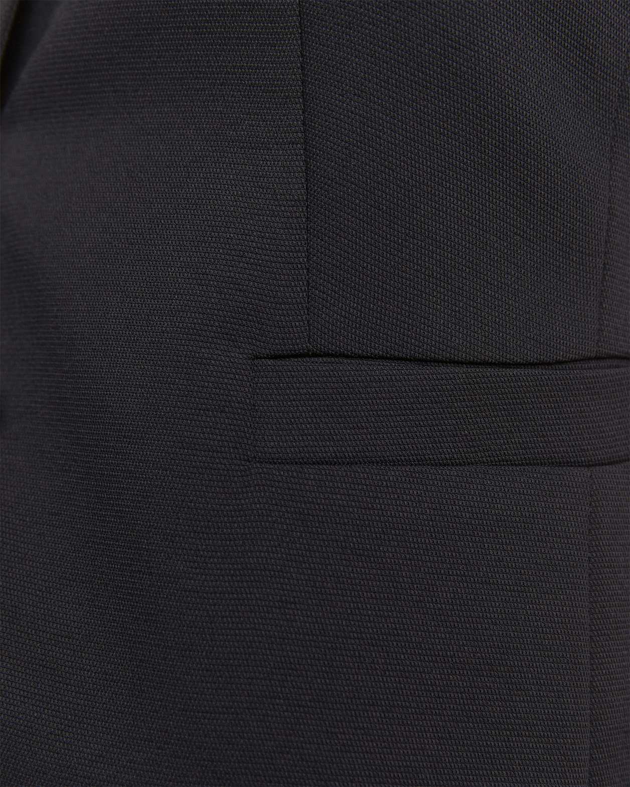 Dharma Crew Neck Longline Vest in BLACK
