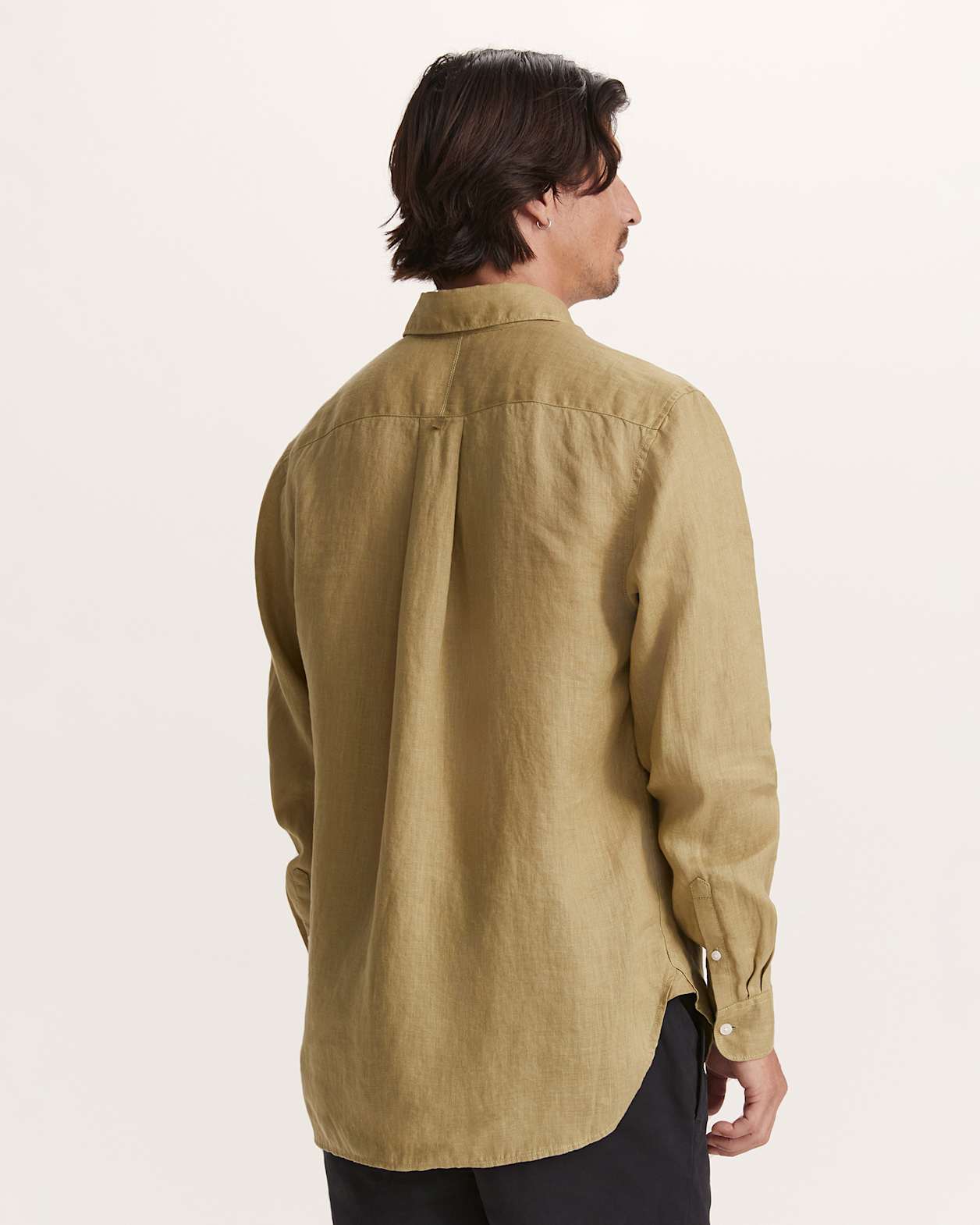 Noah Lightweight Linen Shirt in KIWI