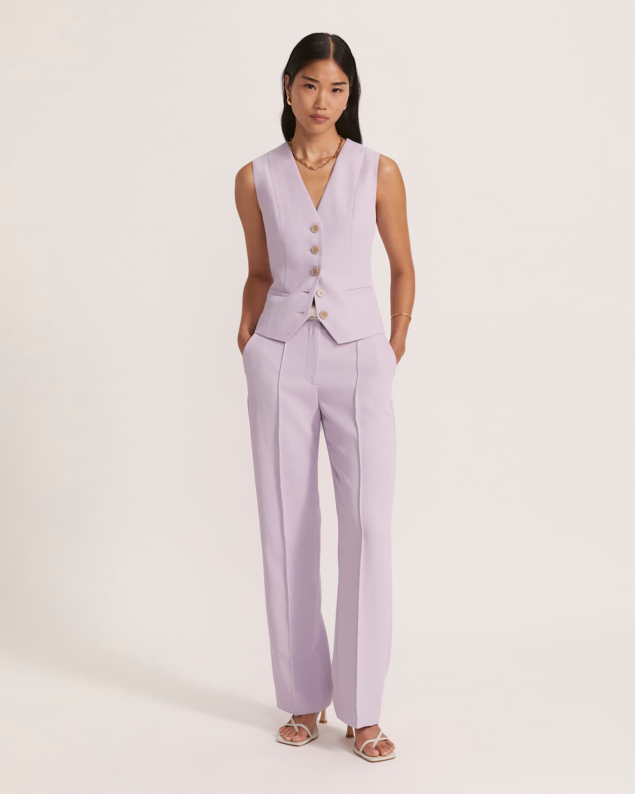 Dharma Wide Leg Pant in ORCHID