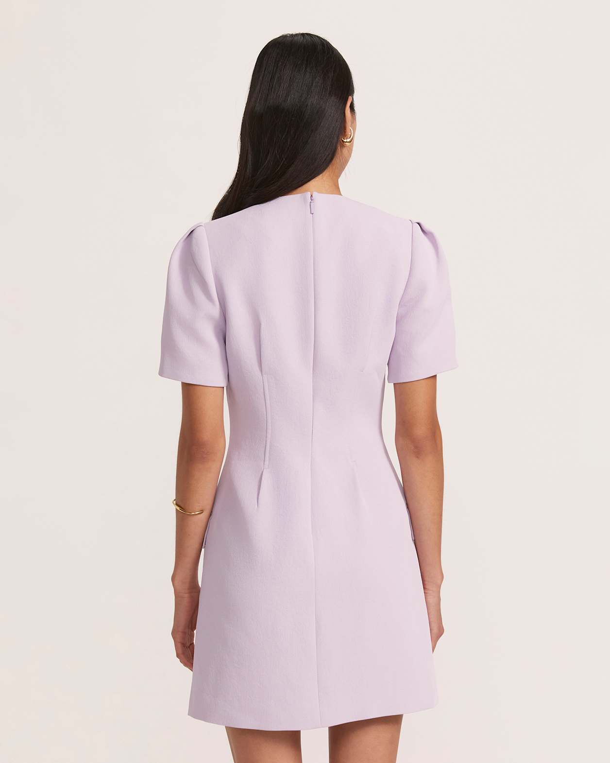 Dharma Stitch Detail Mini Dress in ORCHID