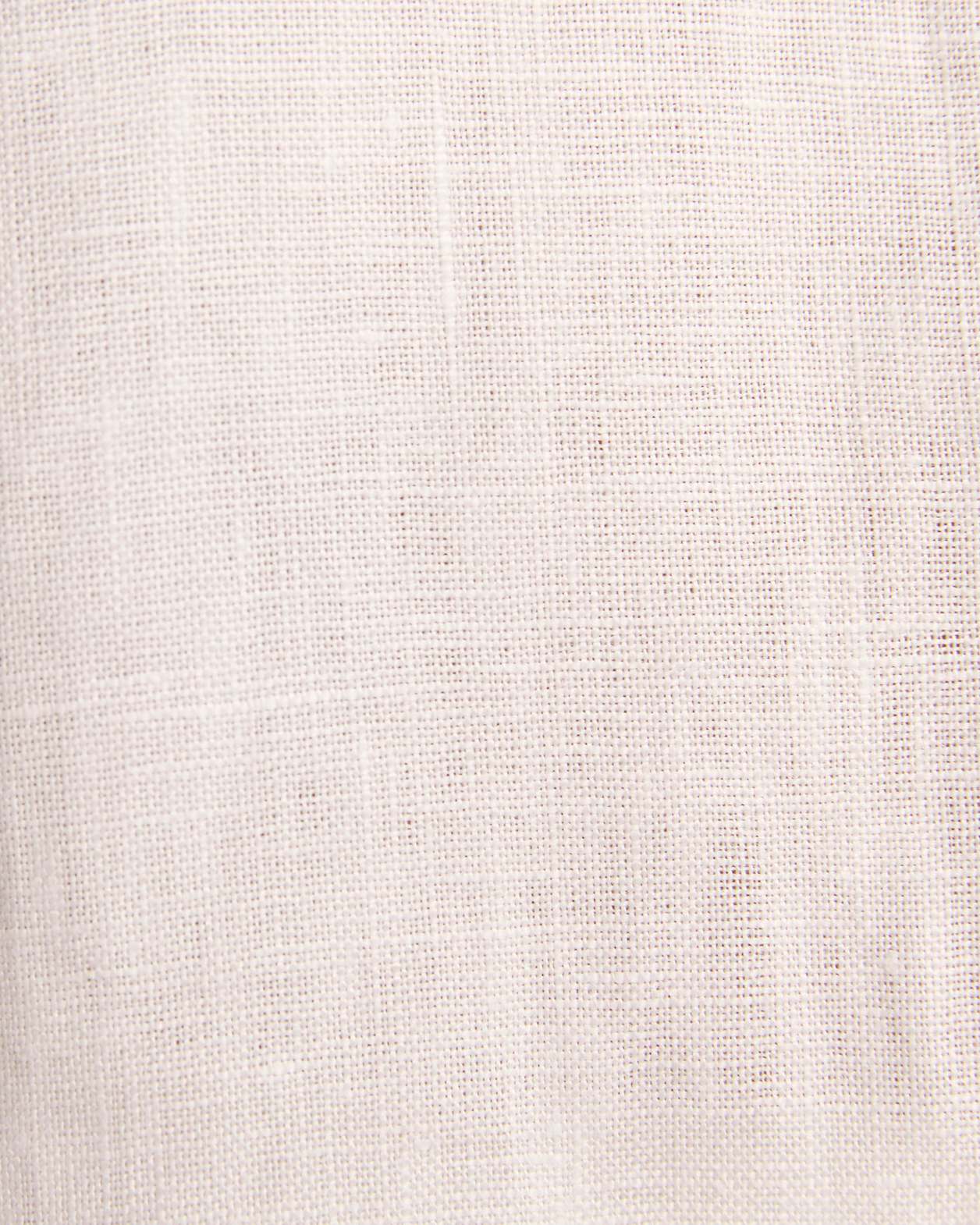 Lila Linen Short Sleeve Cropped Shirt in WHITE