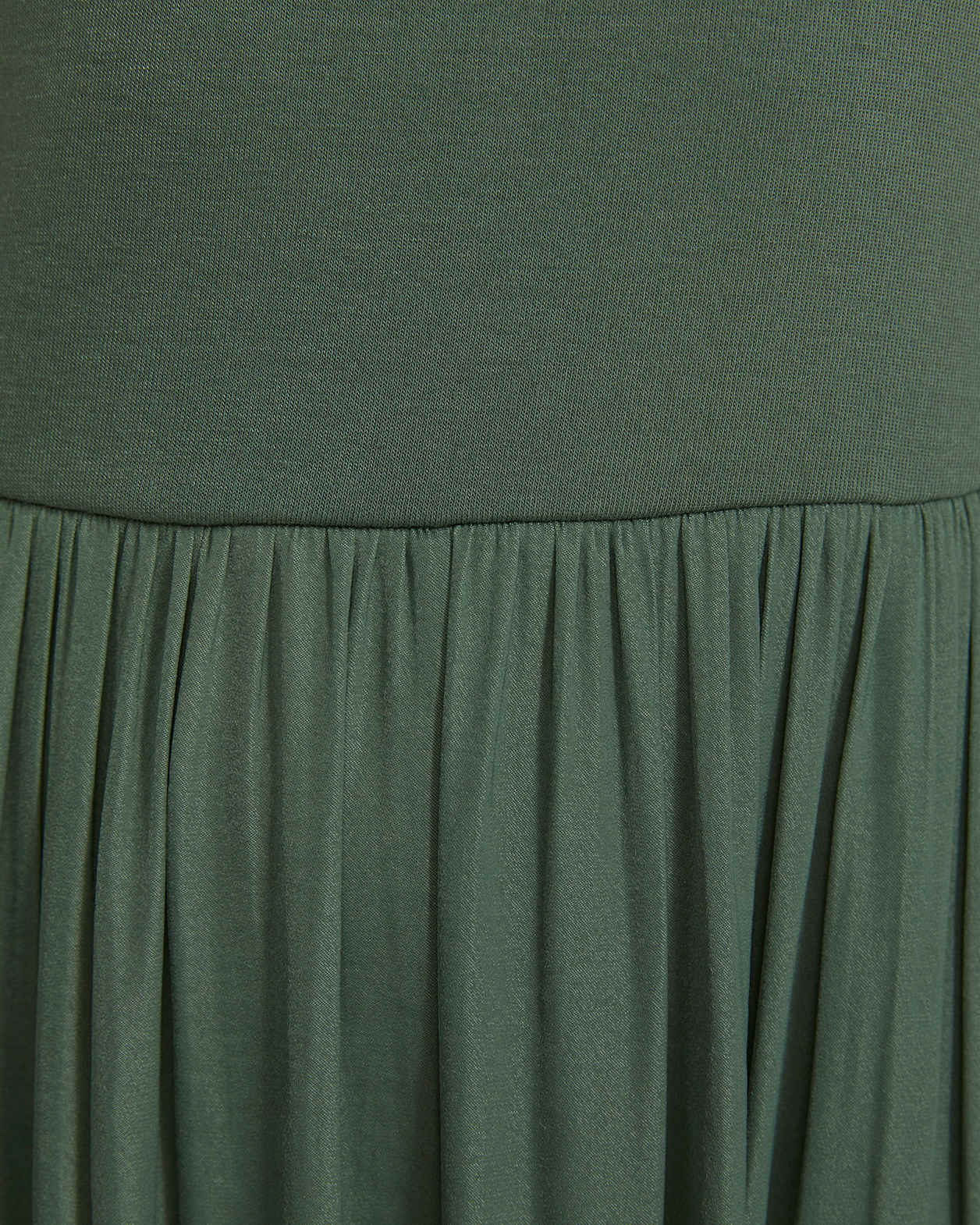 Lillian Mixed Media Maxi Dress in FERN