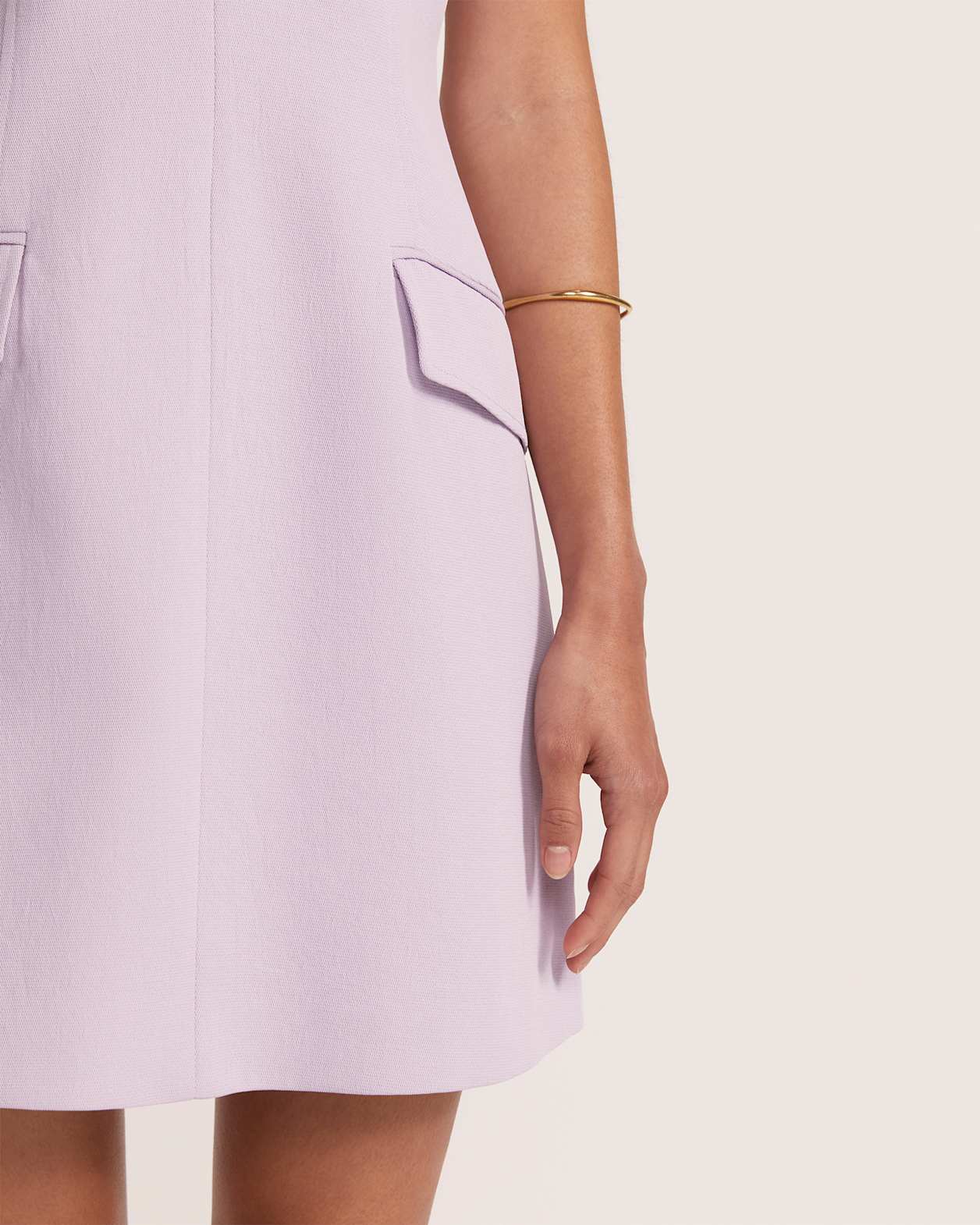 Dharma Stitch Detail Mini Dress in ORCHID
