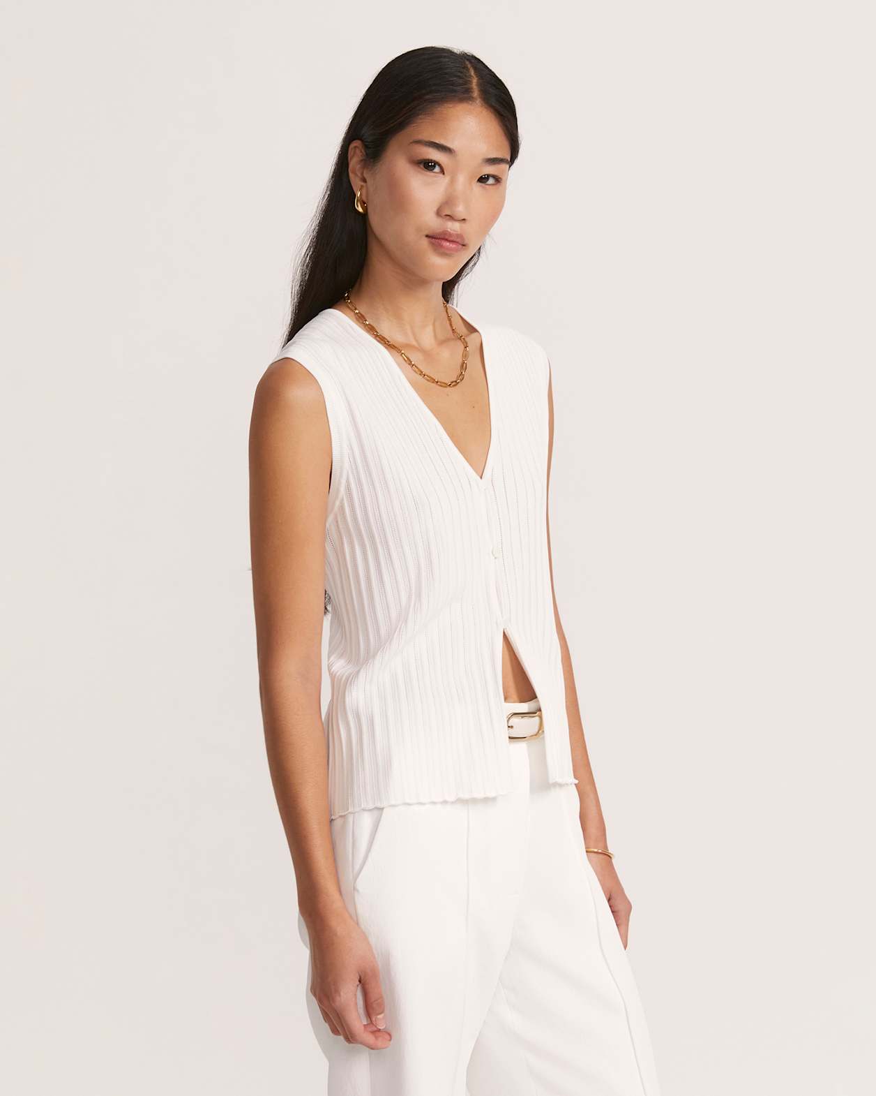 Maeve Knit Vest in IVORY