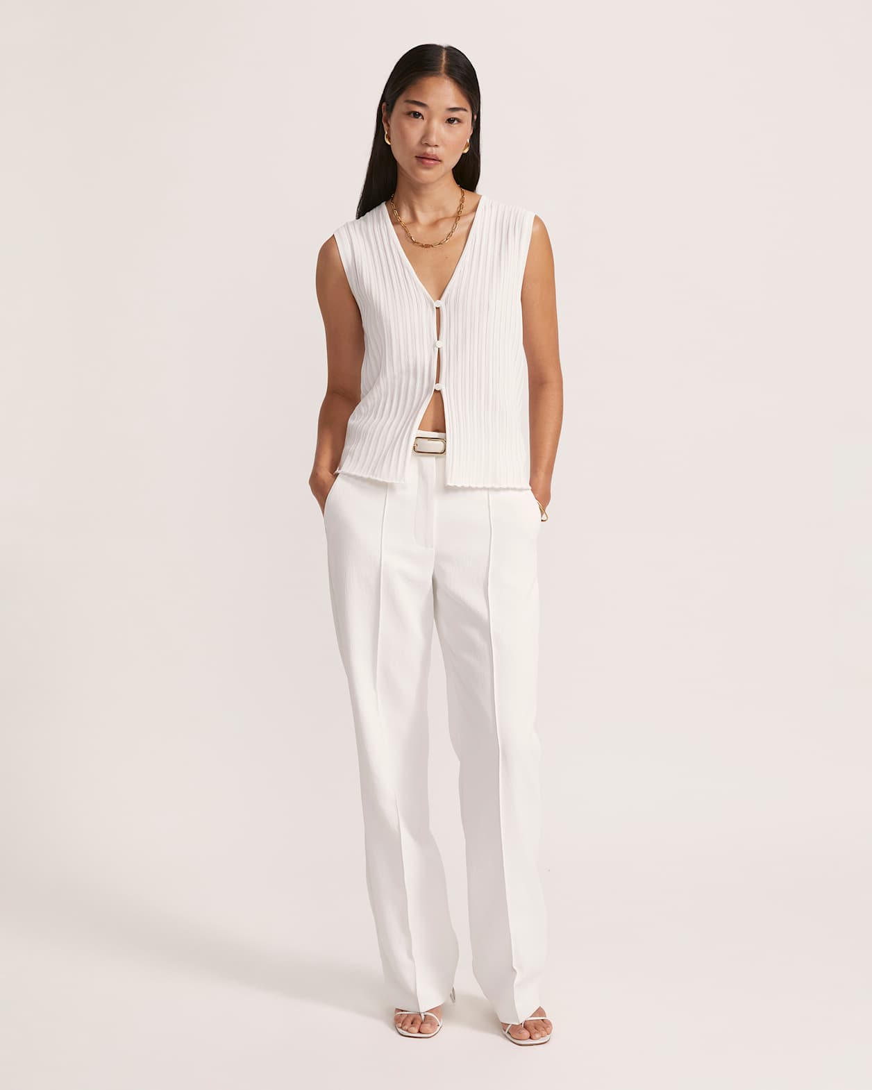 Maeve Knit Vest in IVORY