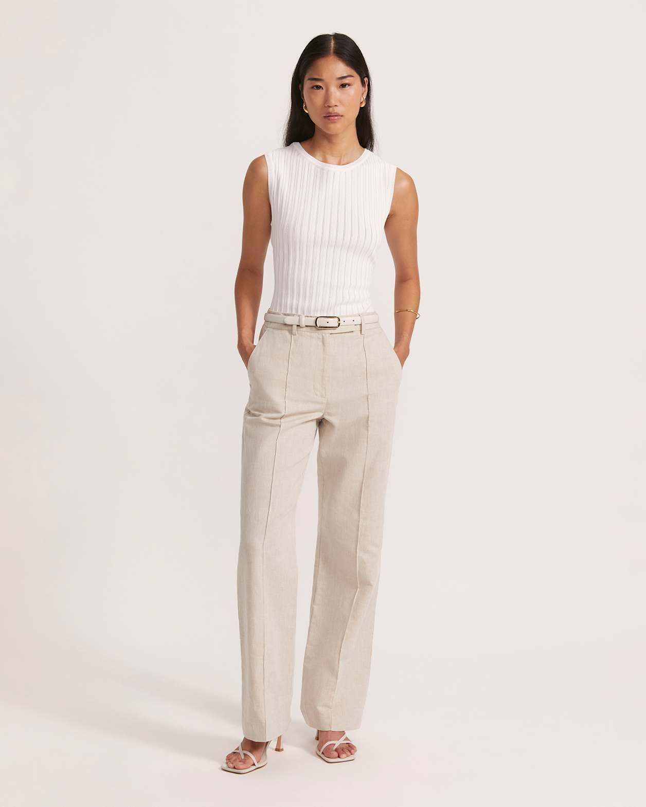Maeve Cross Top in IVORY