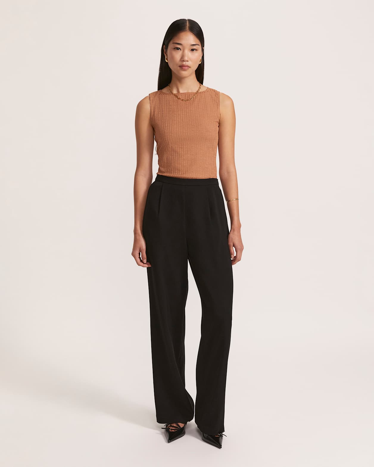 Rubee Boat Neck Tank in COPPER