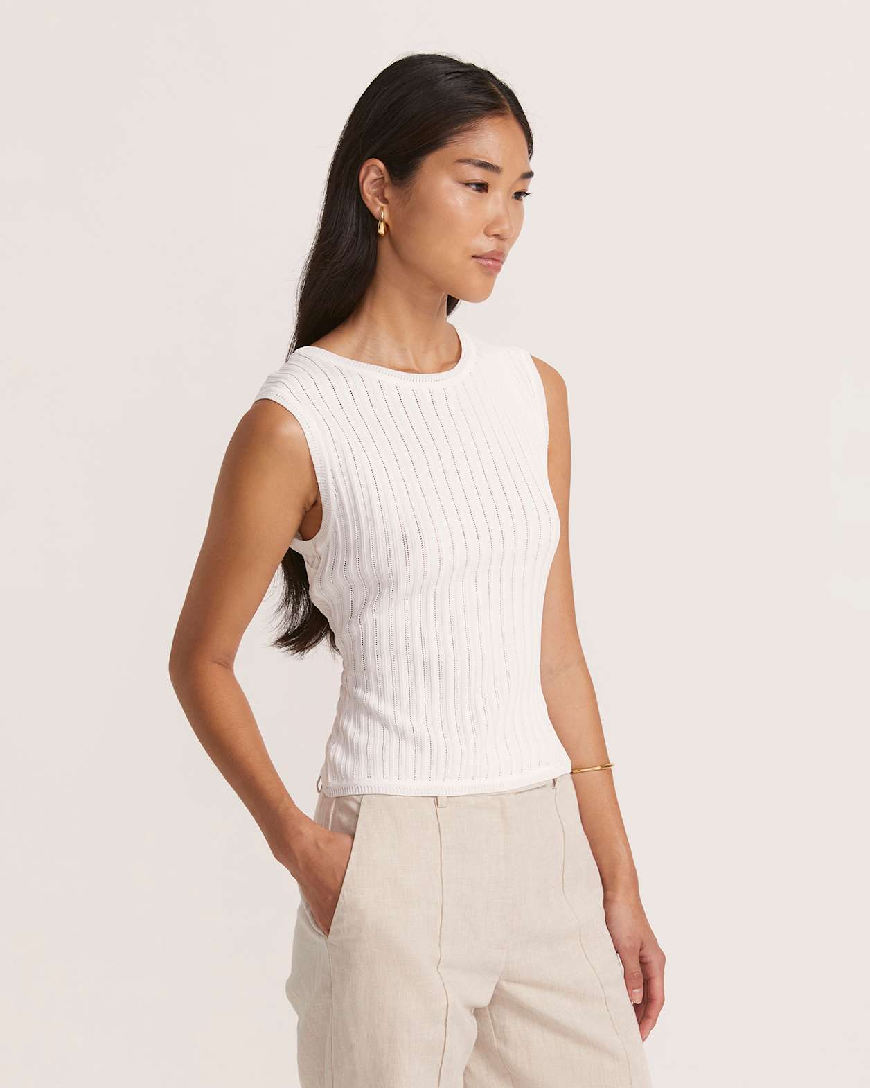 Maeve Cross Top in IVORY