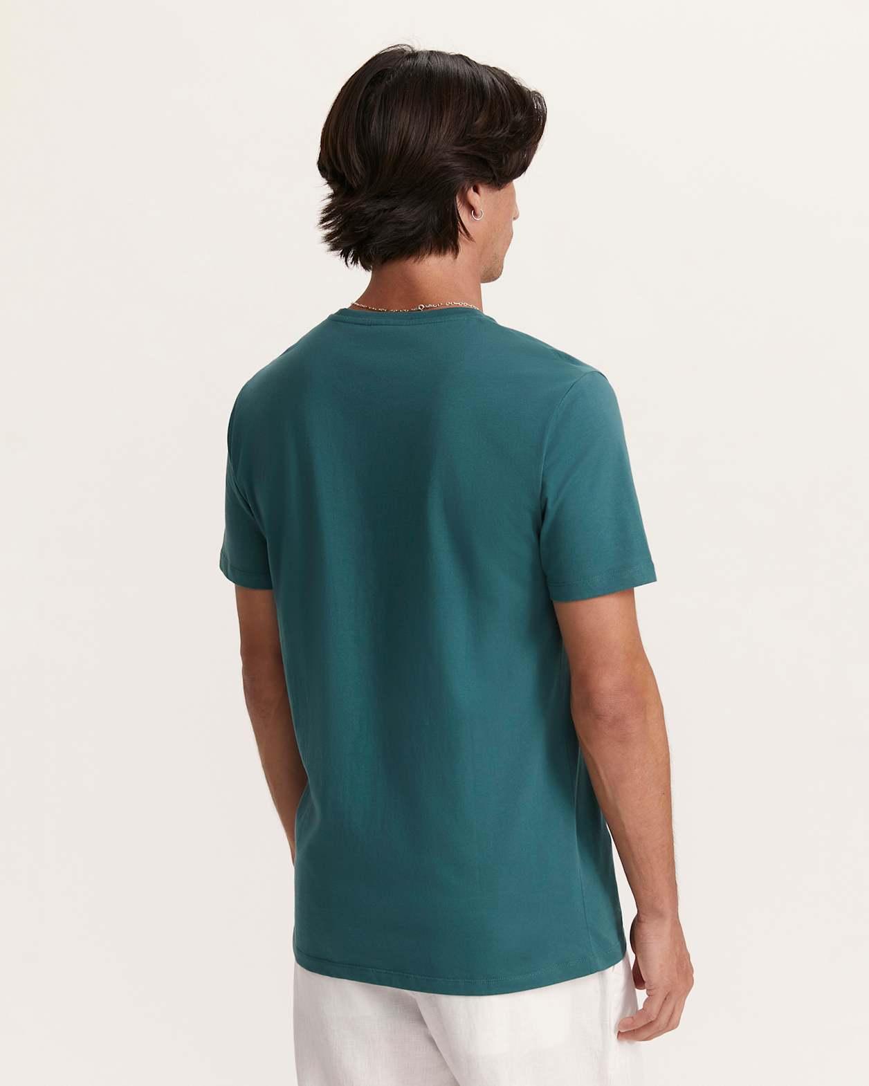Daniel Crew Neck Tee in DARK GREEN
