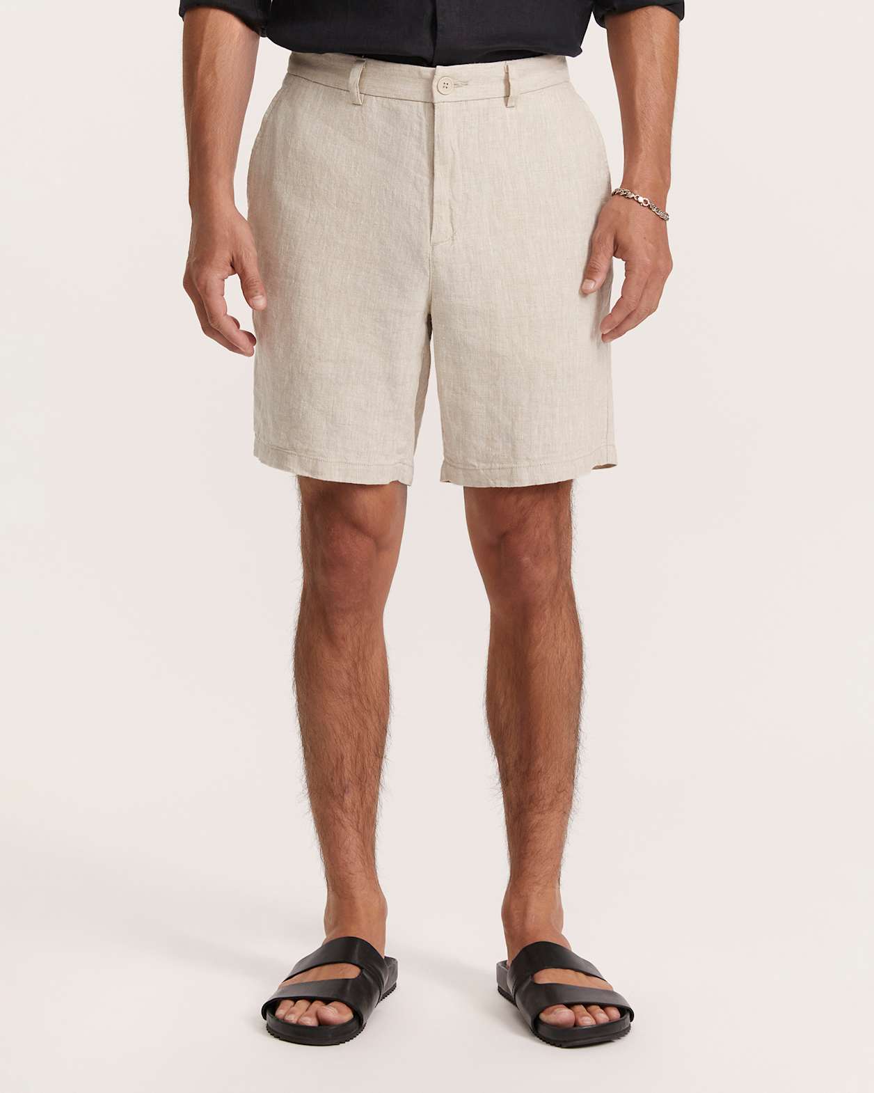 Luca Linen Short in OATMEAL