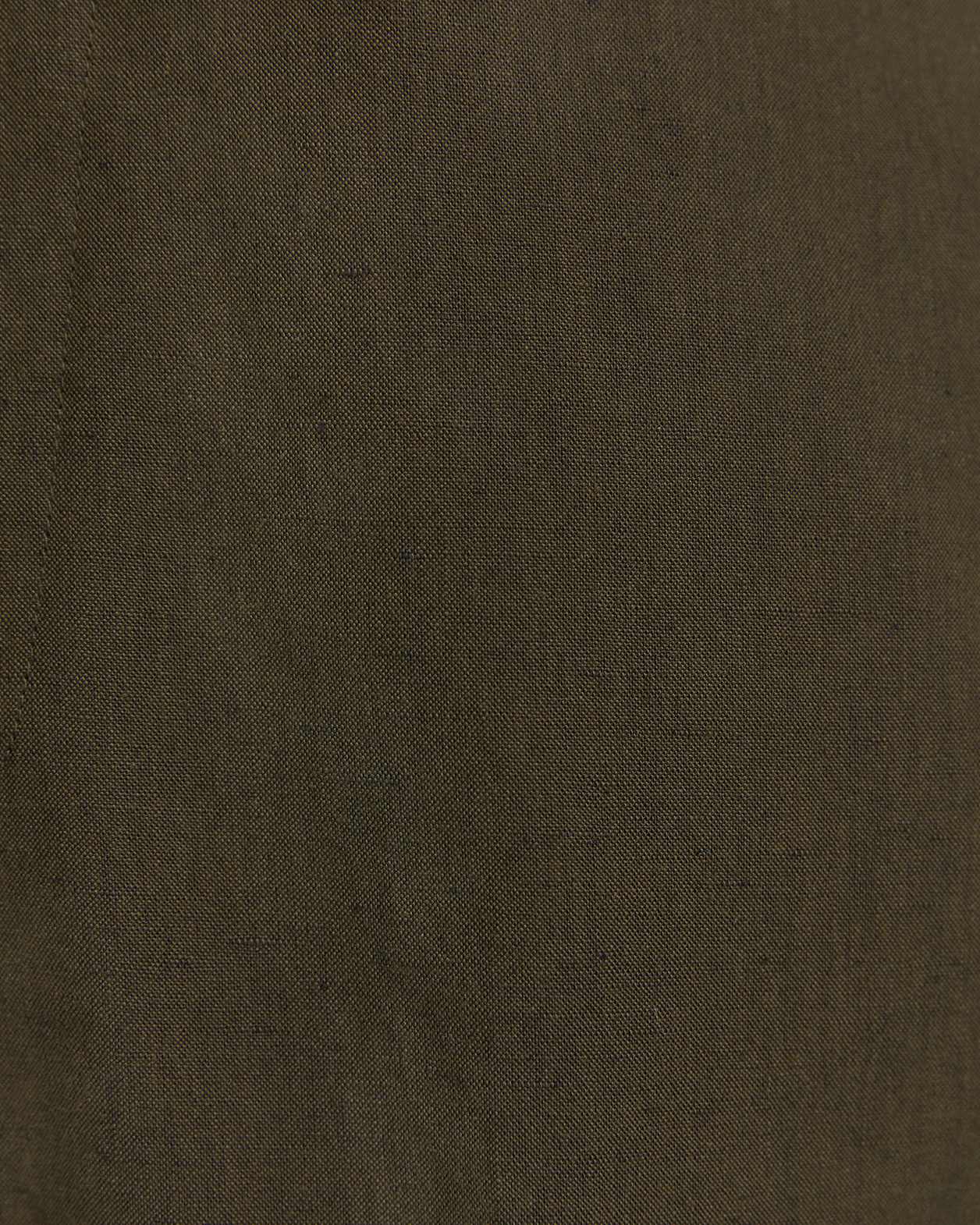 Brookes Cotton Linen Suit Pant in KHAKI