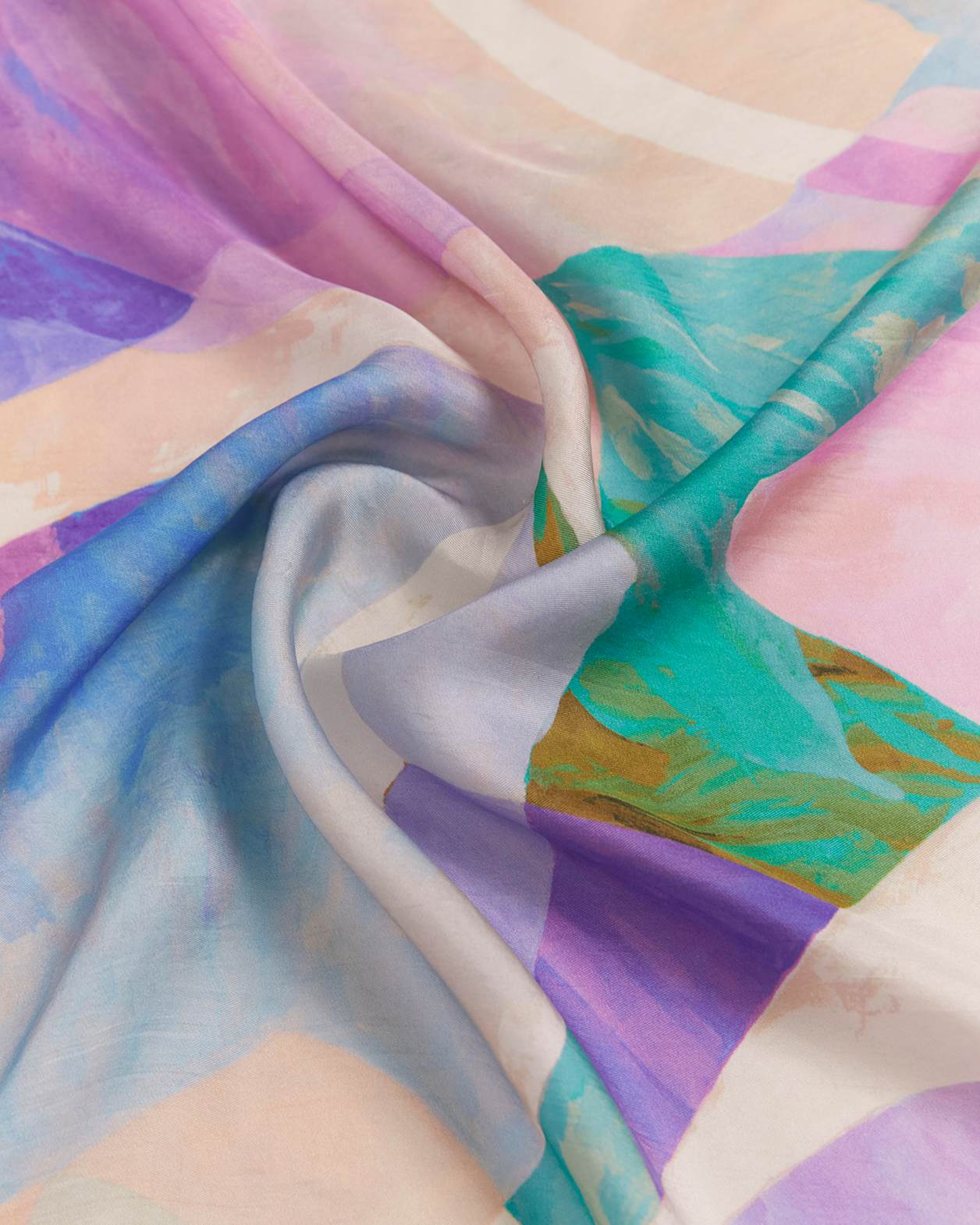 Calla Lily Silk Scarf in MULTI