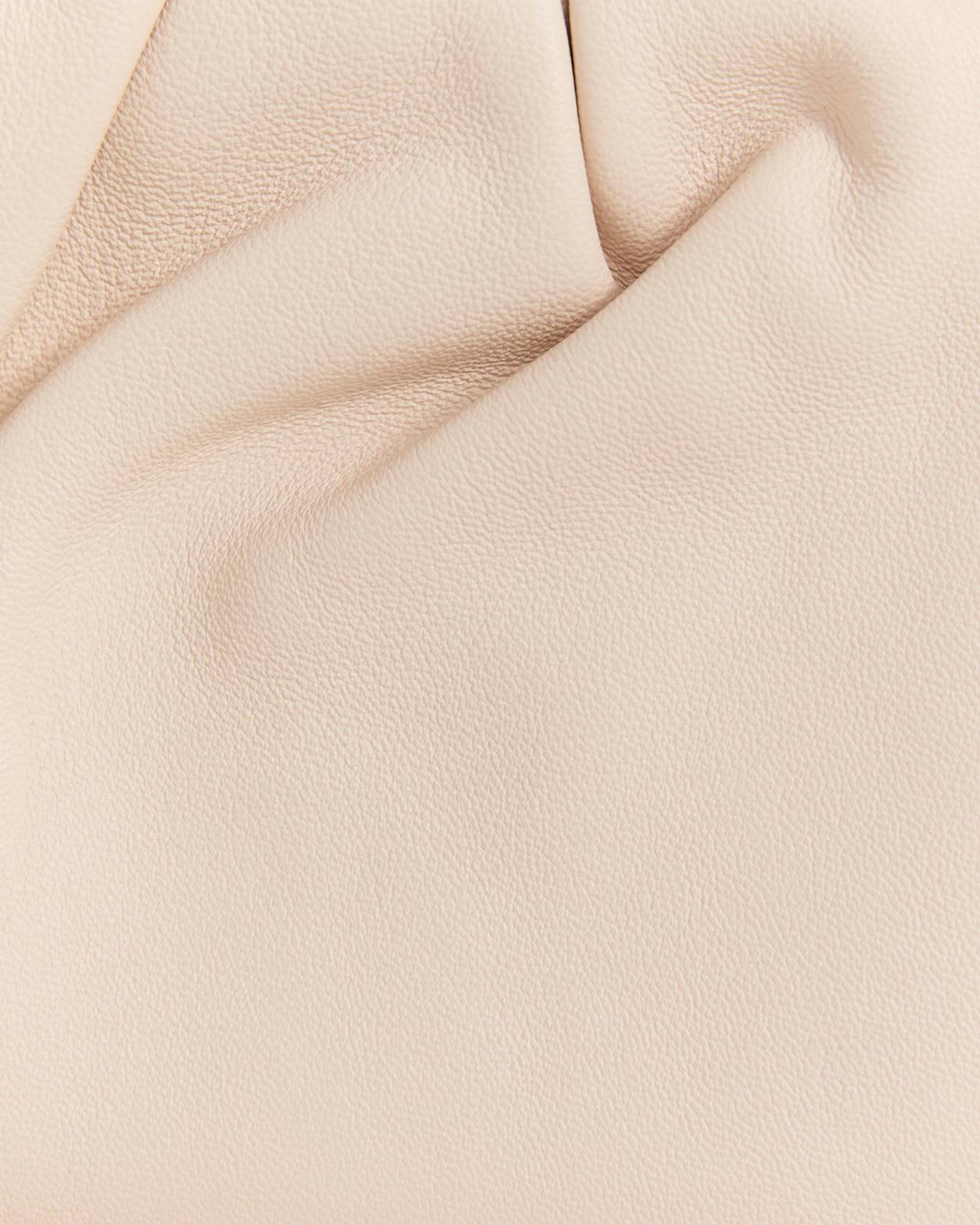 Sophia Leather Clutch in BEIGE