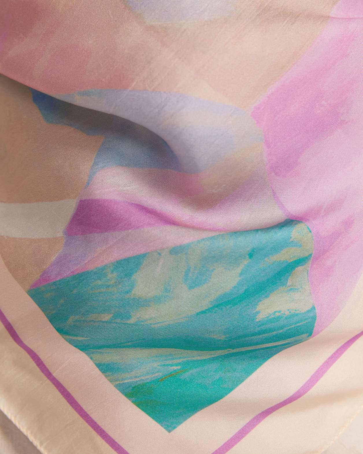 Calla Lily Silk Scarf in MULTI