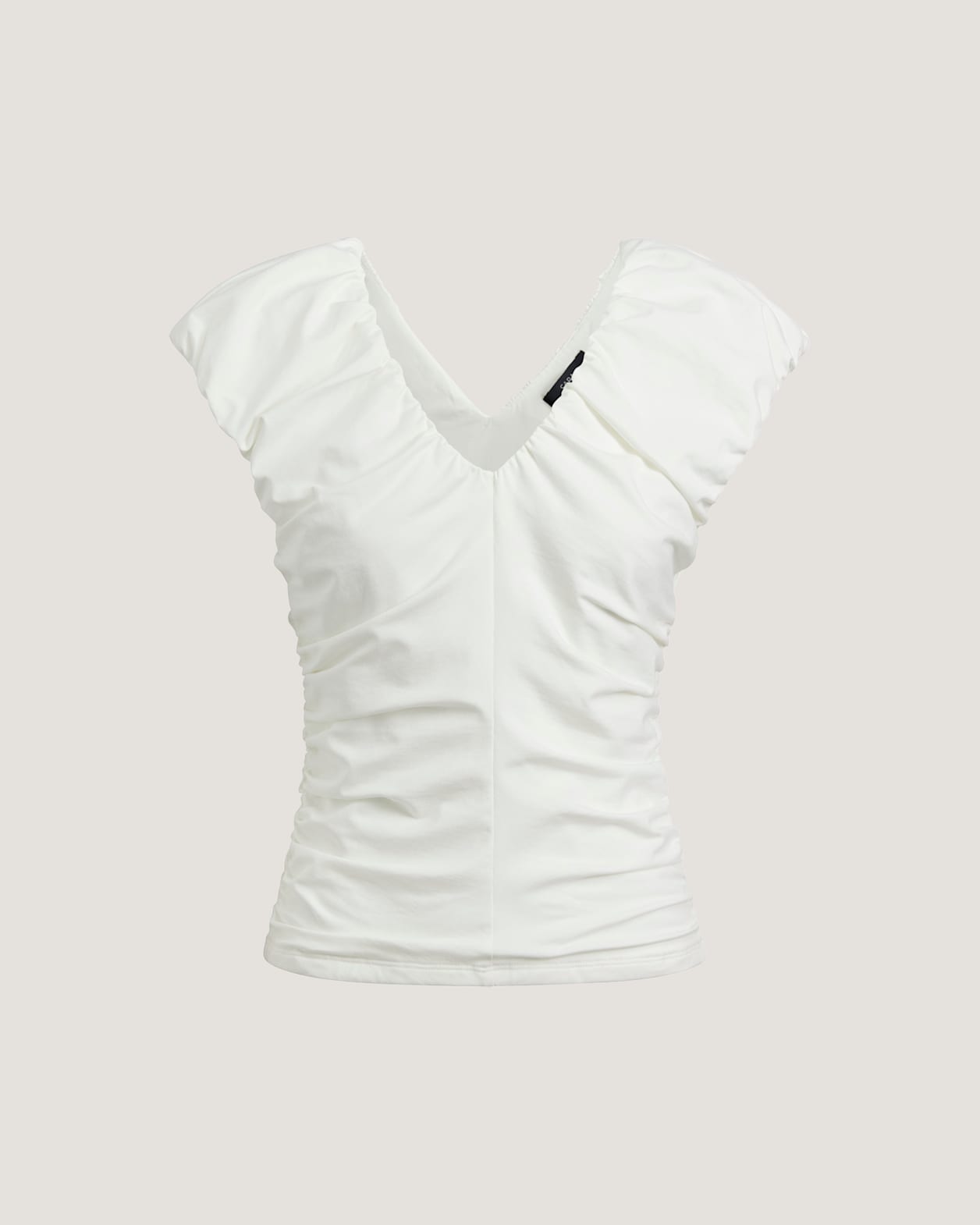 Reagan Rouched Top in WHITE