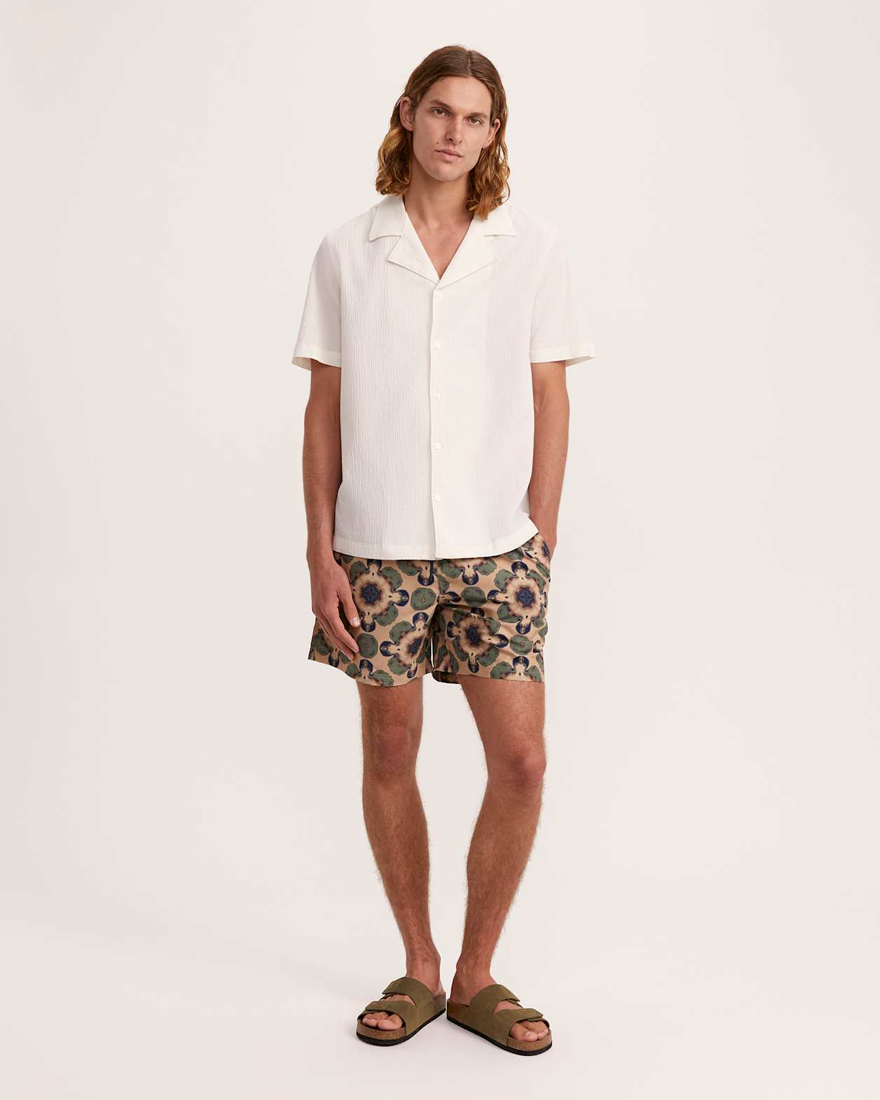 Mavern Pull On Swim Short in TEAL MULTI