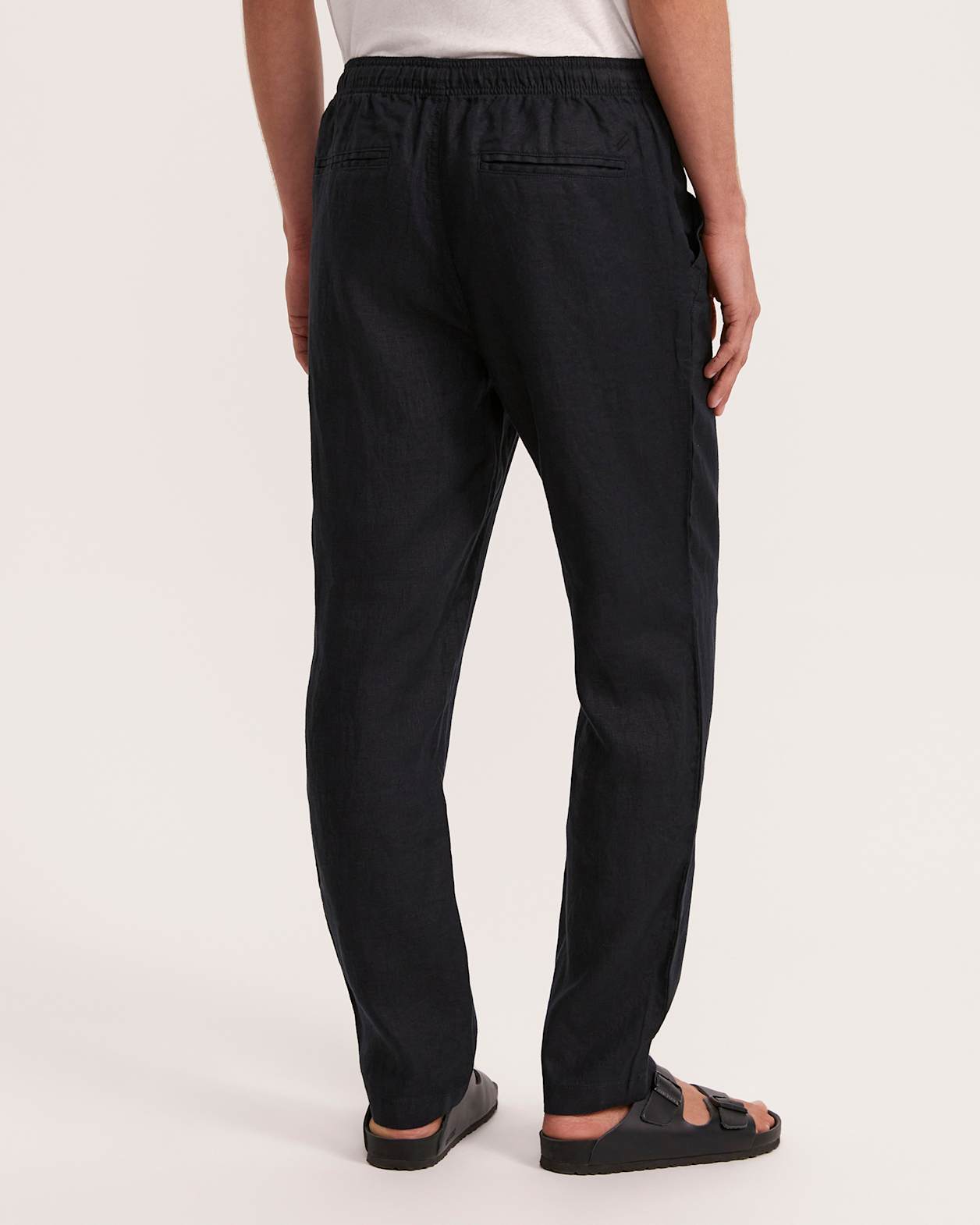 Kent Linen Pant in BLACK