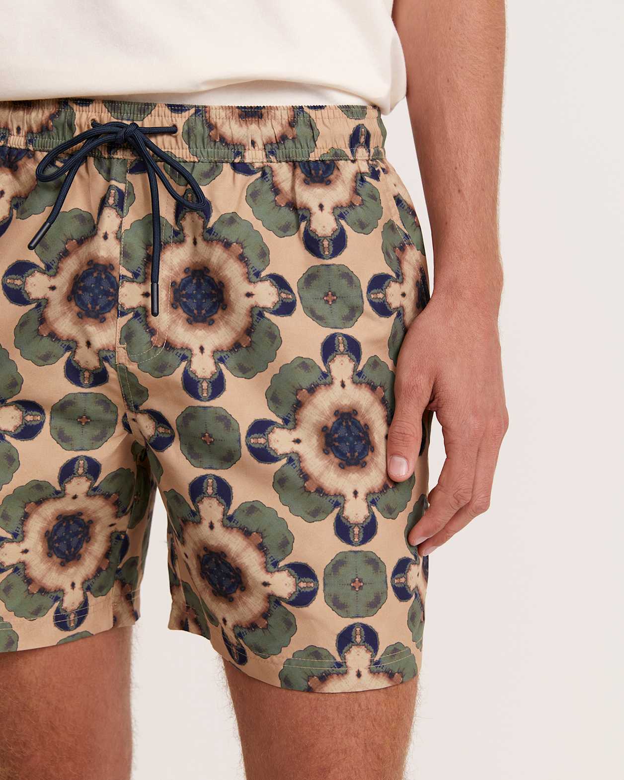 Mavern Pull On Swim Short in TEAL MULTI