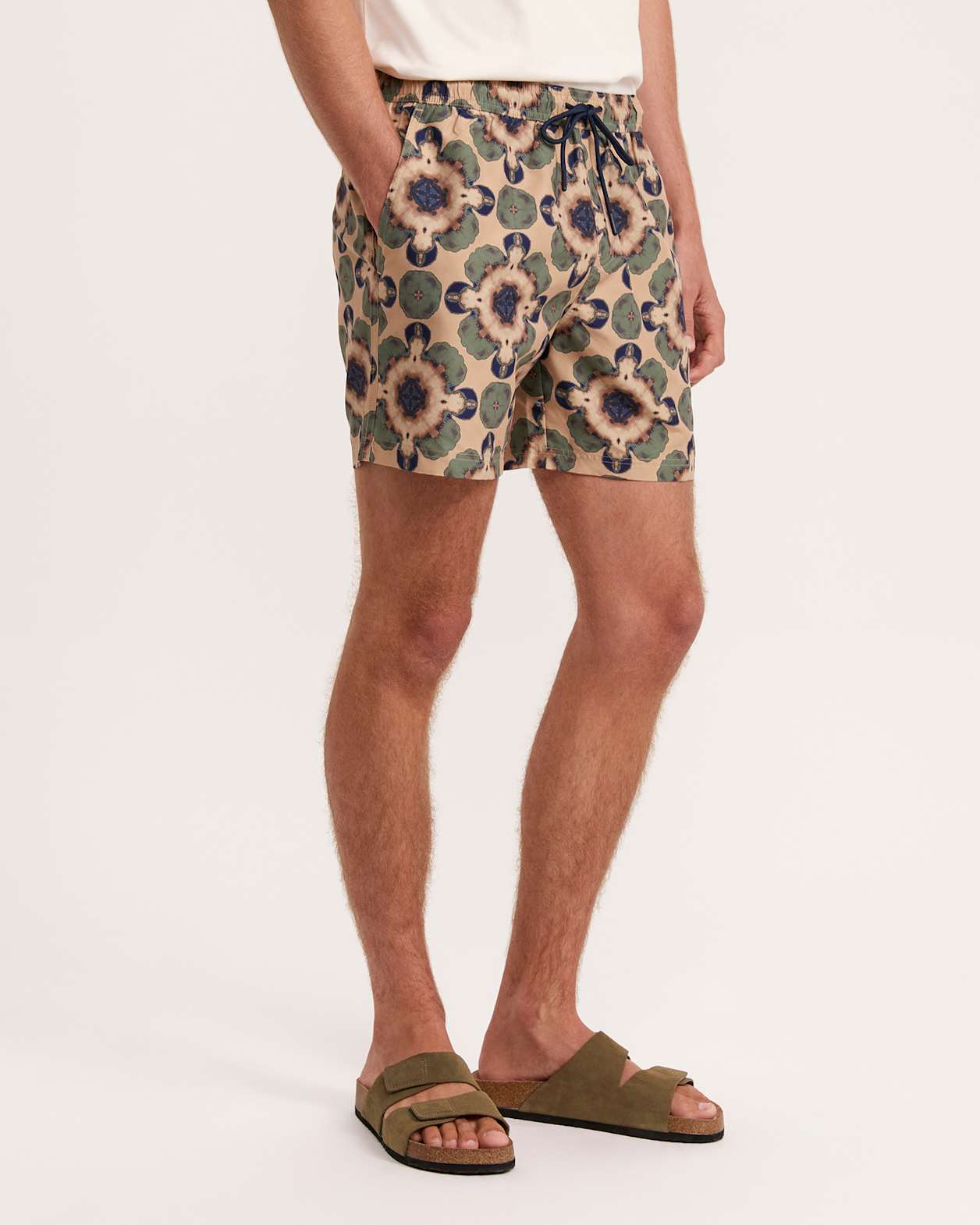 Mavern Pull On Swim Short in TEAL MULTI