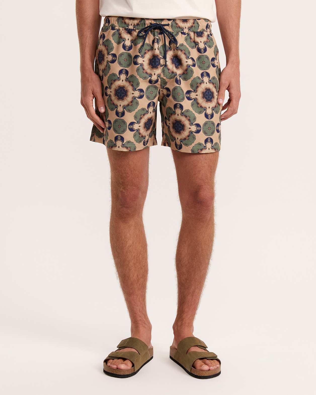 Mavern Pull On Swim Short in TEAL MULTI