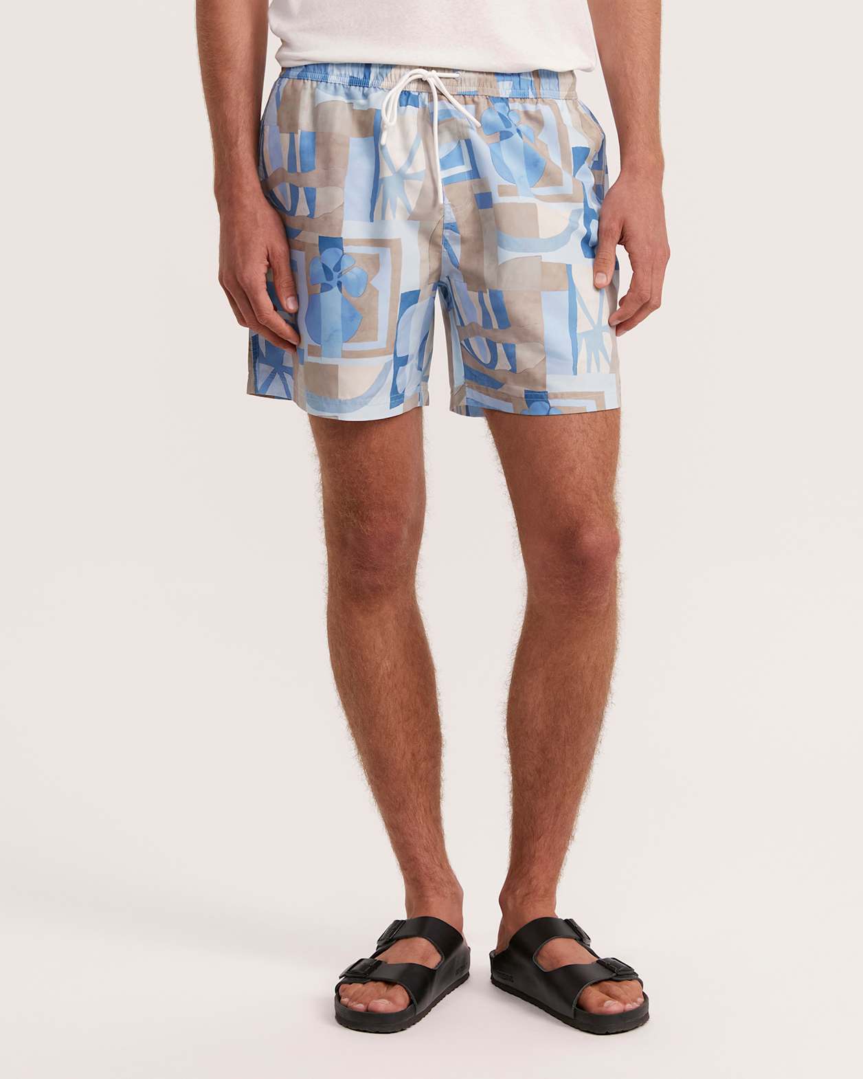 Wallis Pull On Swim Short in BLUE/YELLOW